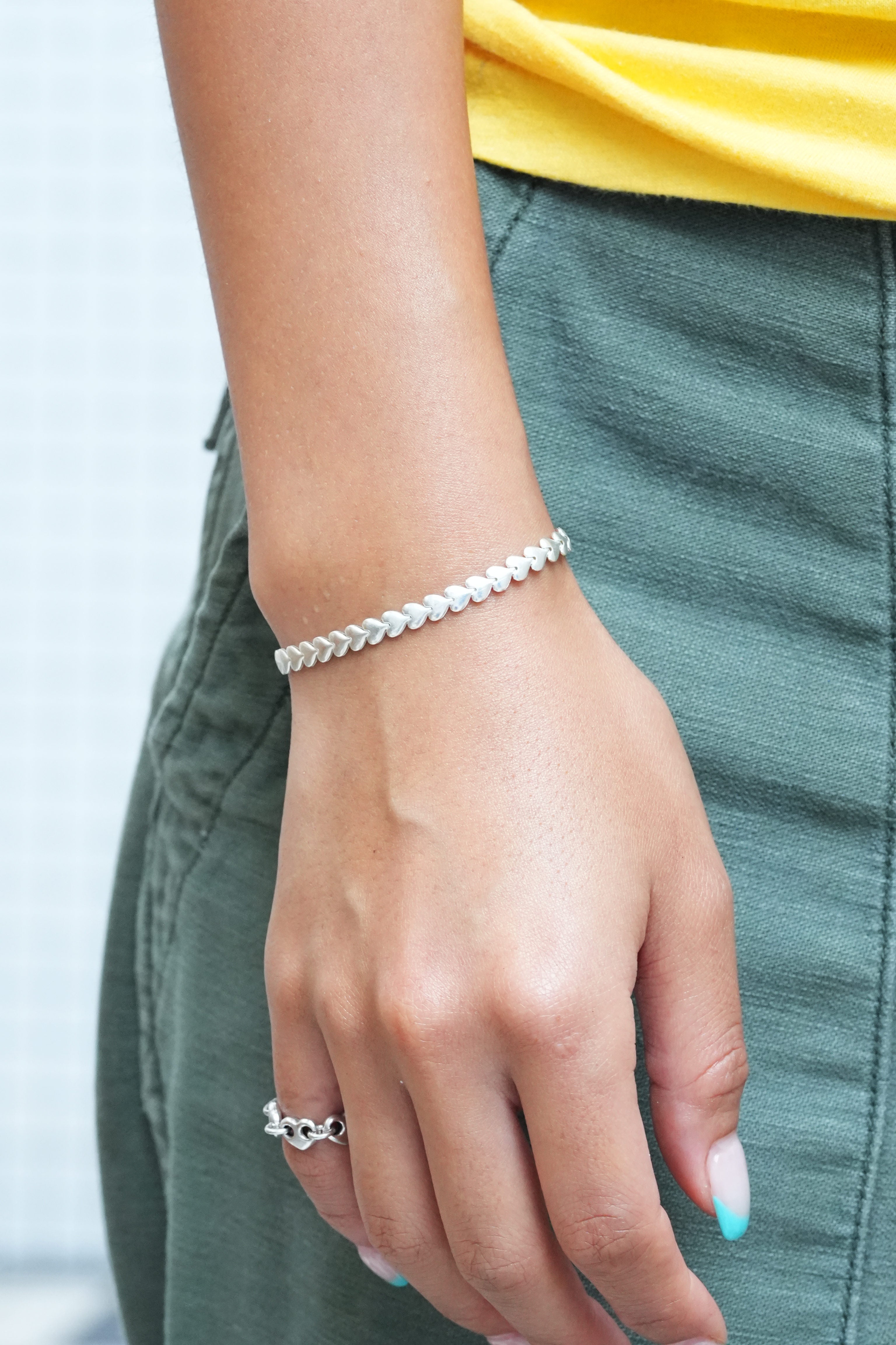 Heart Tile Chain Bracelet  ¥8,470  -  ¥11,550