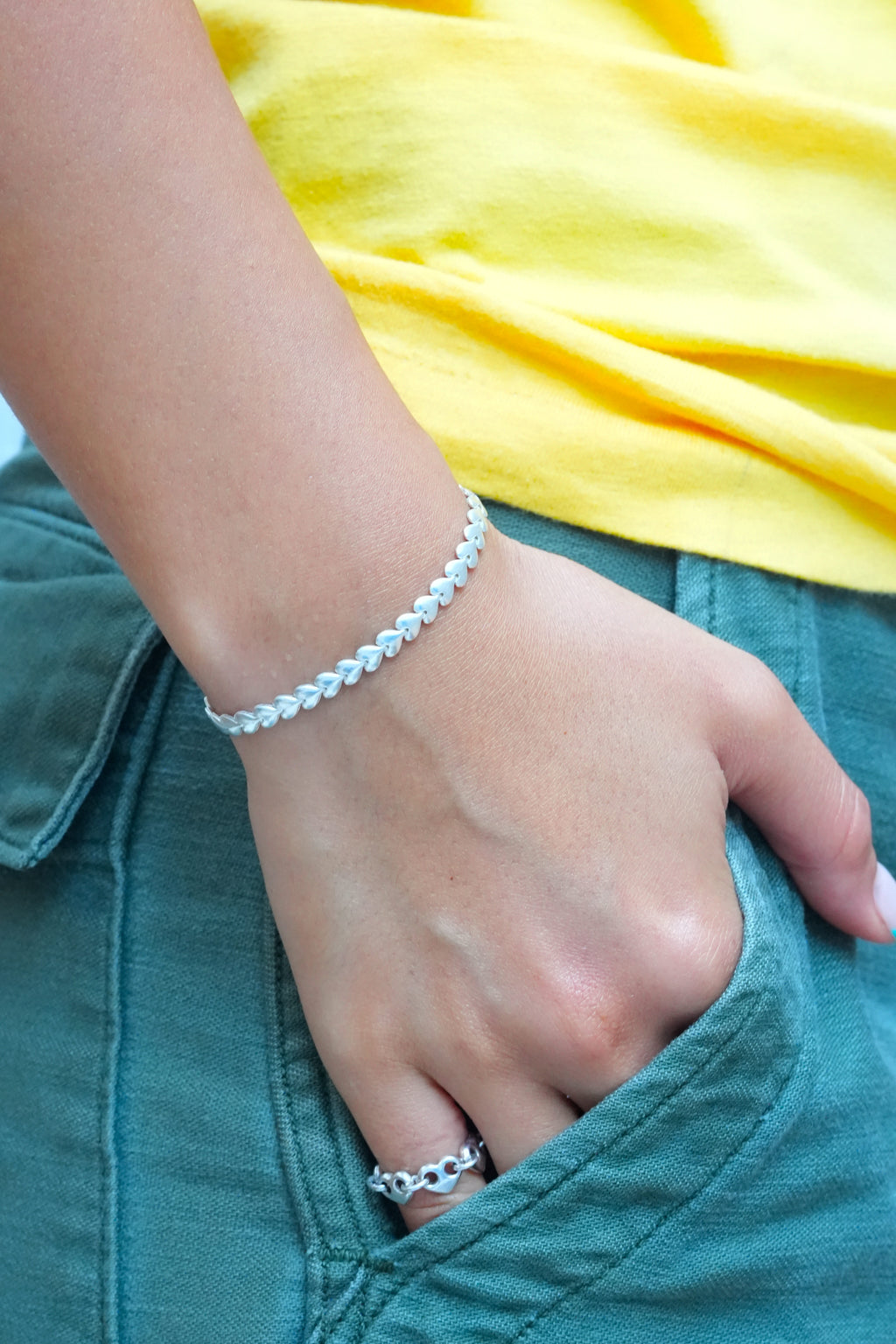 Heart Tile Chain Bracelet  ¥8,470  -  ¥11,550