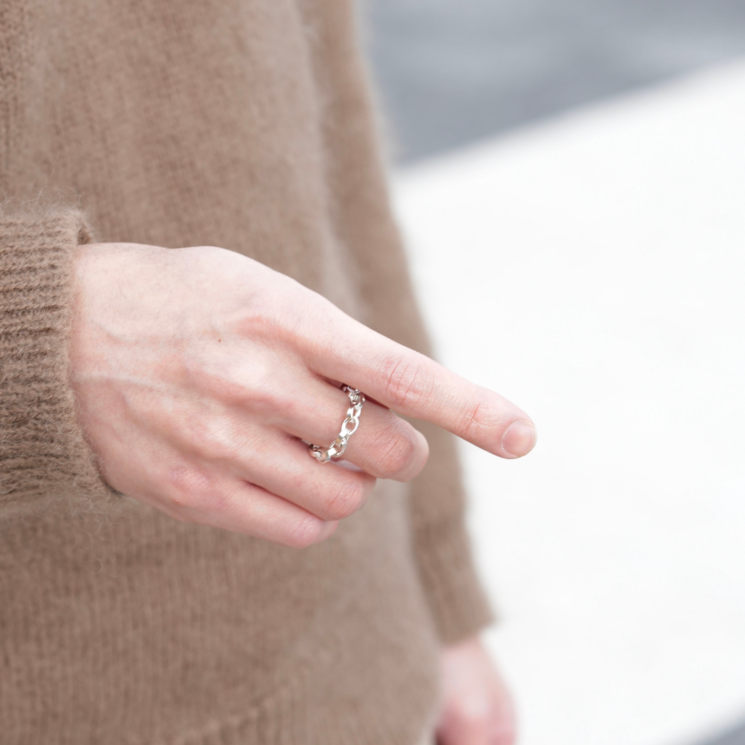 Round Flat Cut Chain Ring ¥6,160～￥7,810