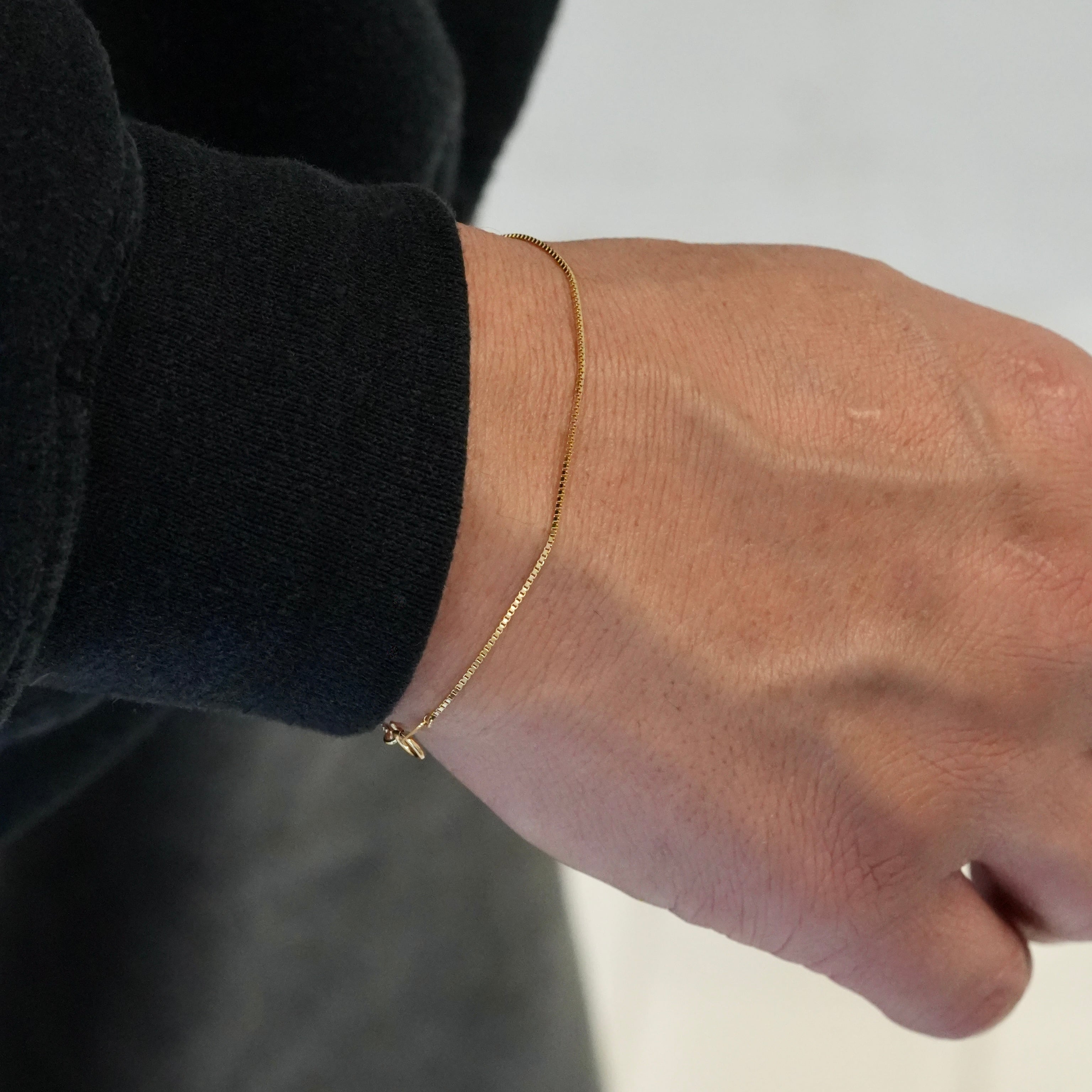 Venetian Chain Bracelet K18YG 0.8mm