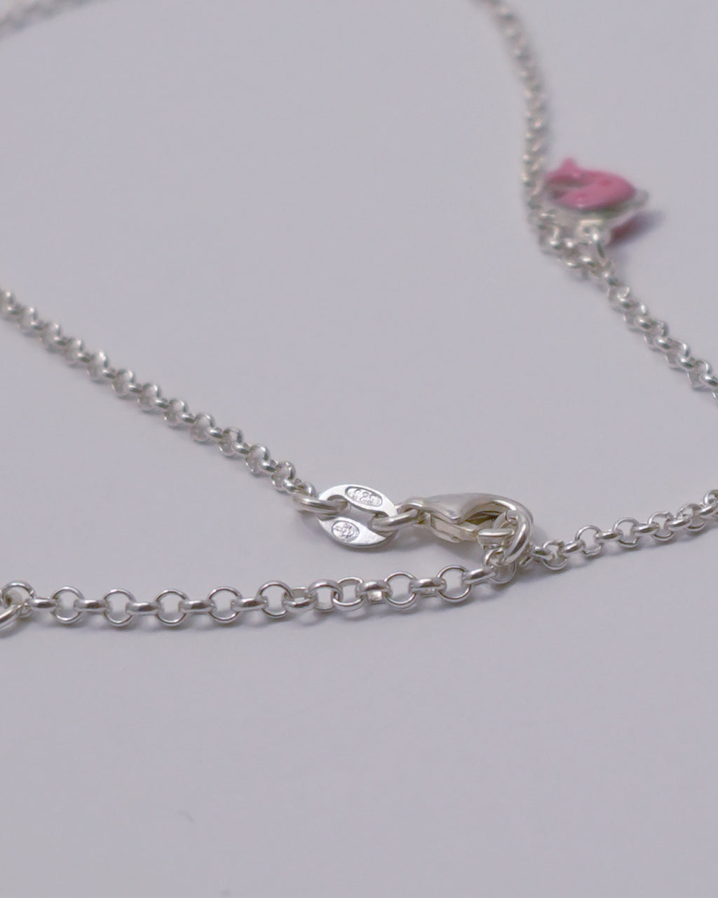 3 Pink Dolphin Anklet