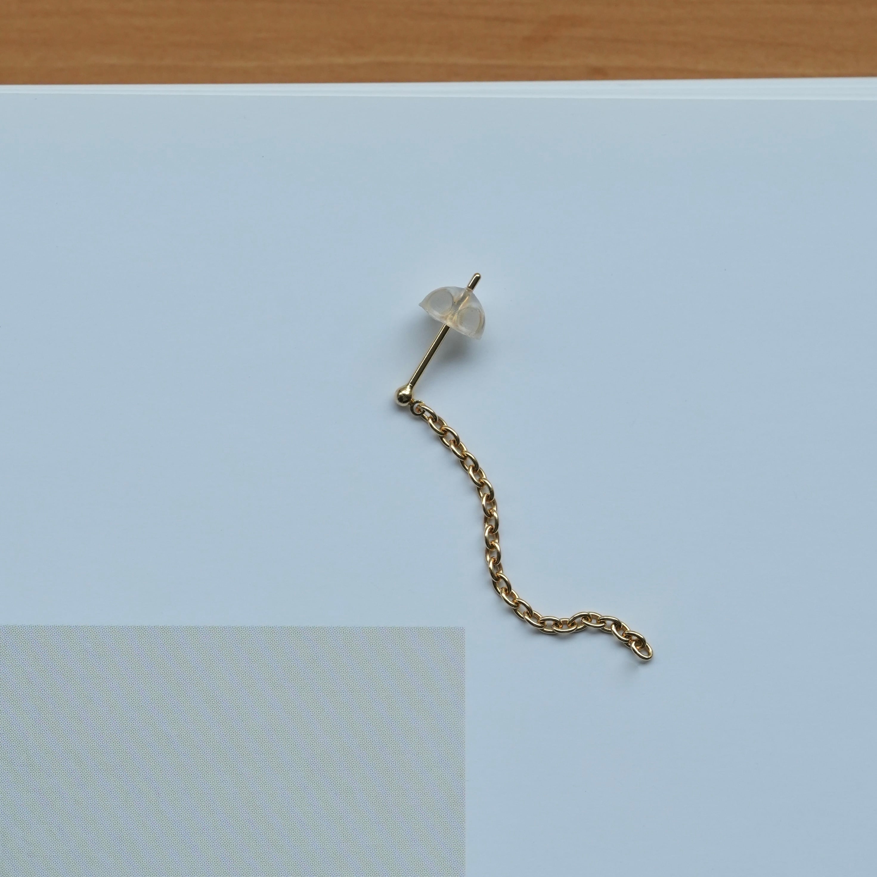 Azuki Chain Pierce K18YG (片耳用)