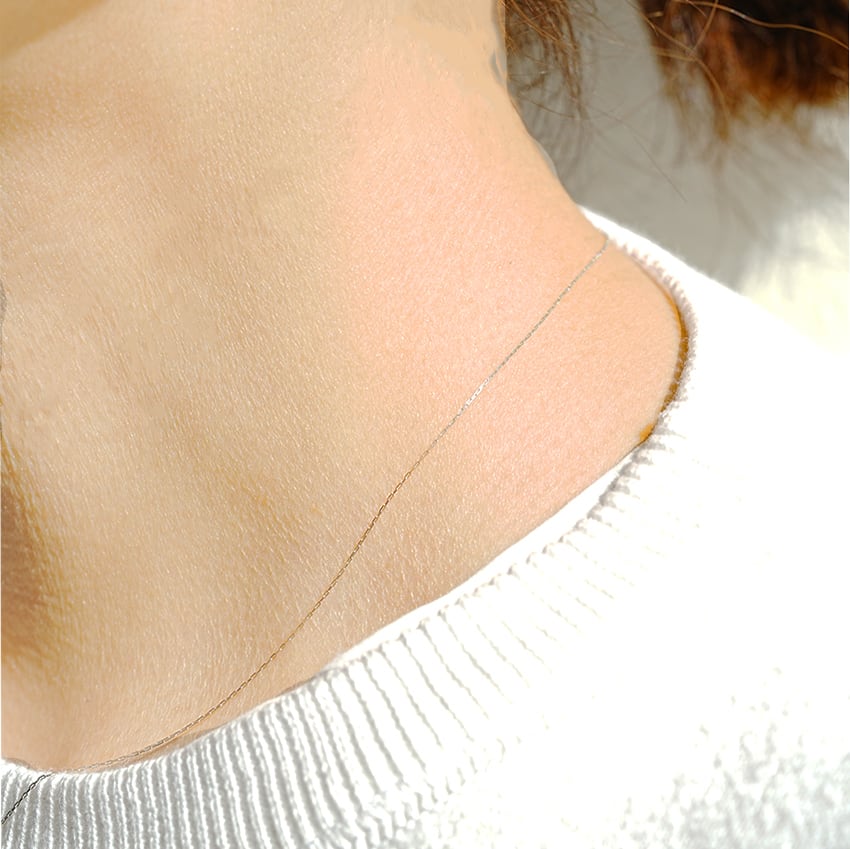 Pt850 Platinum Superfine Chain Necklace ¥12,100～￥17,490