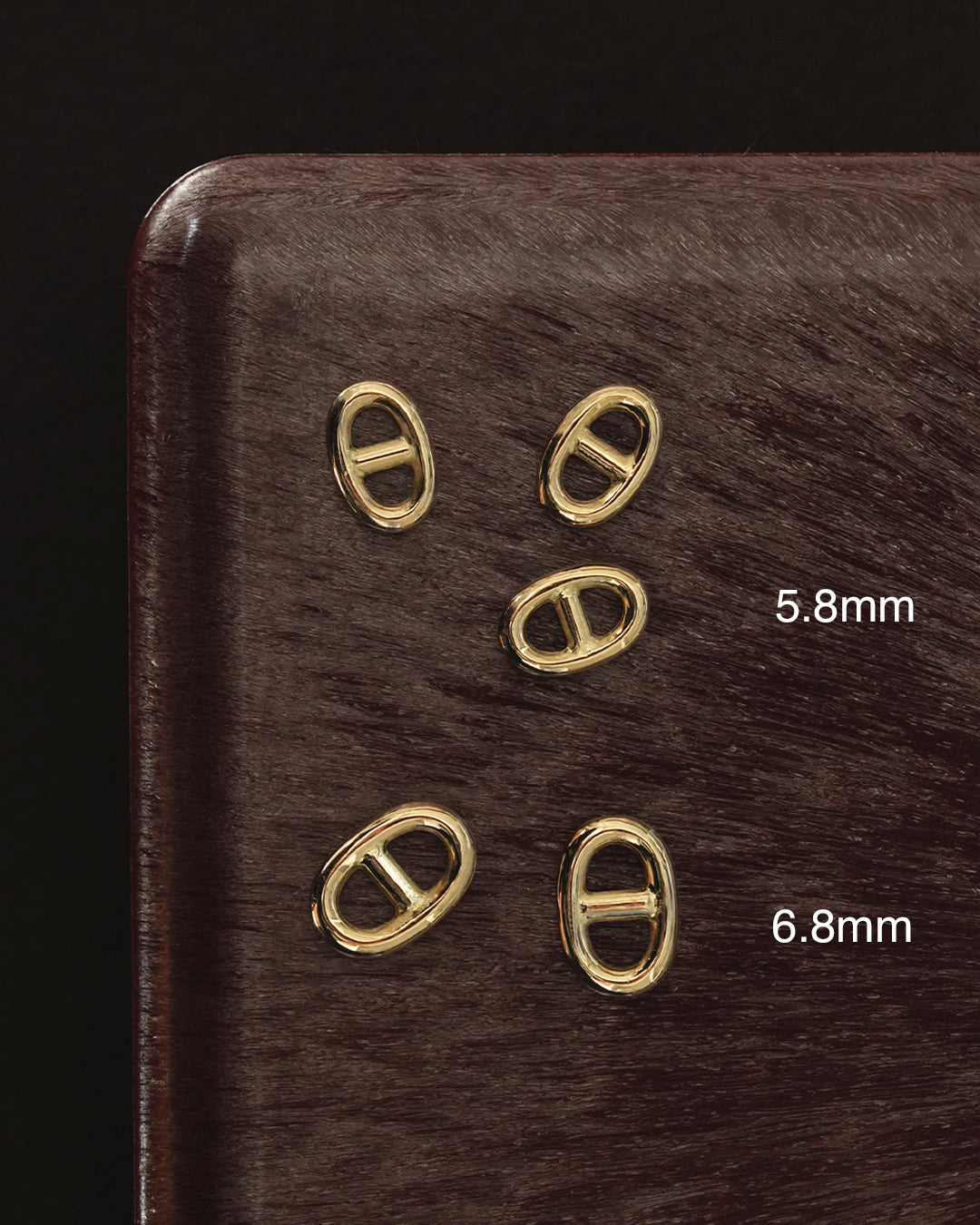 Anchor Chain Ring 5.8mm Gold Chain Custom