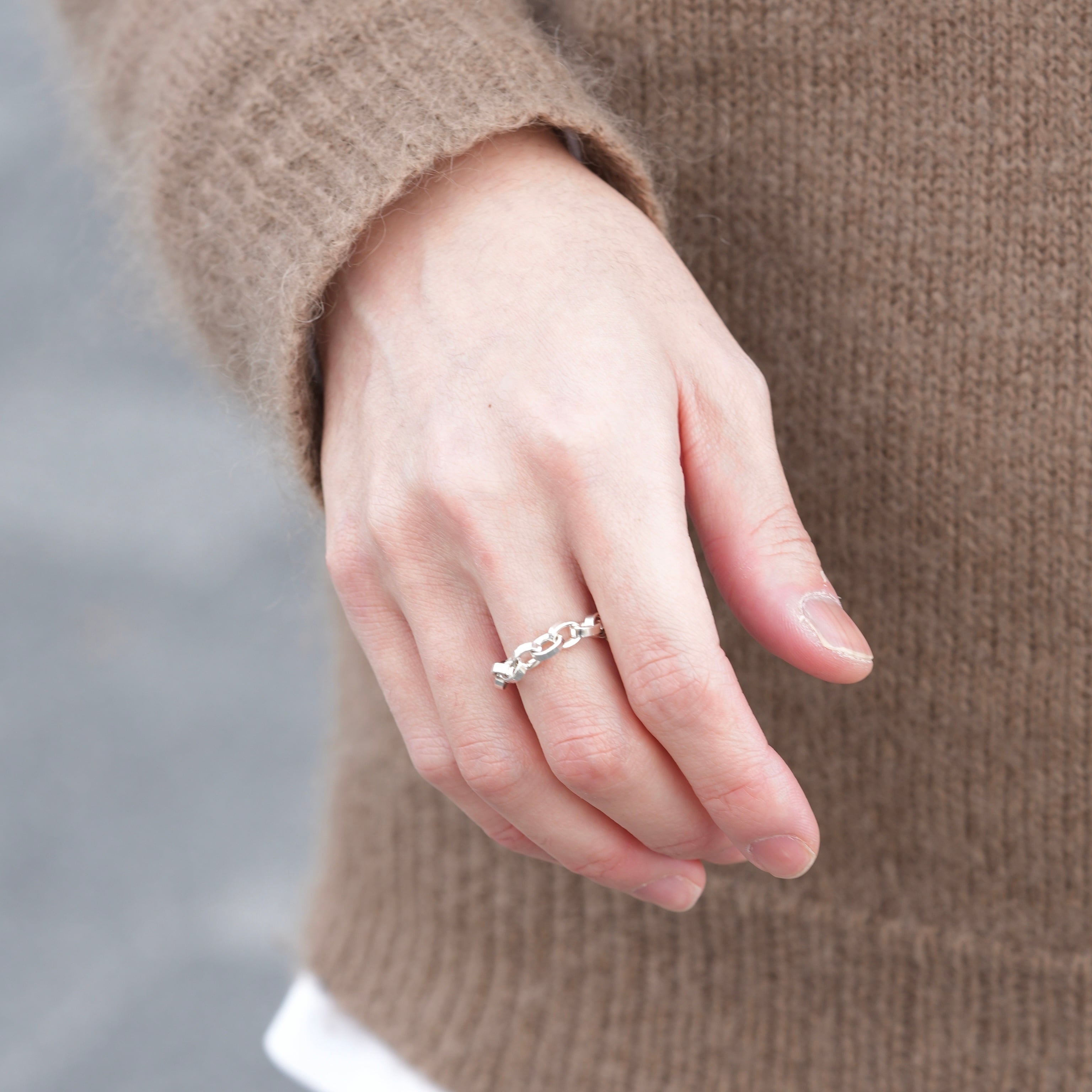 Round Flat Cut Chain Ring ¥6,160～￥7,810