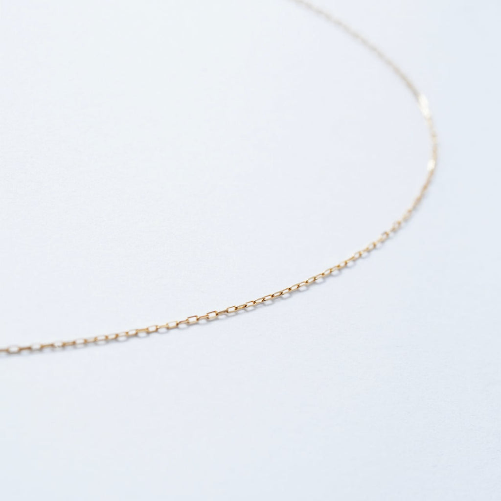 『OCEANS 1月号』掲載商品 K18 Yellow Gold Superfine Chain Necklace ¥16,500～￥23,760