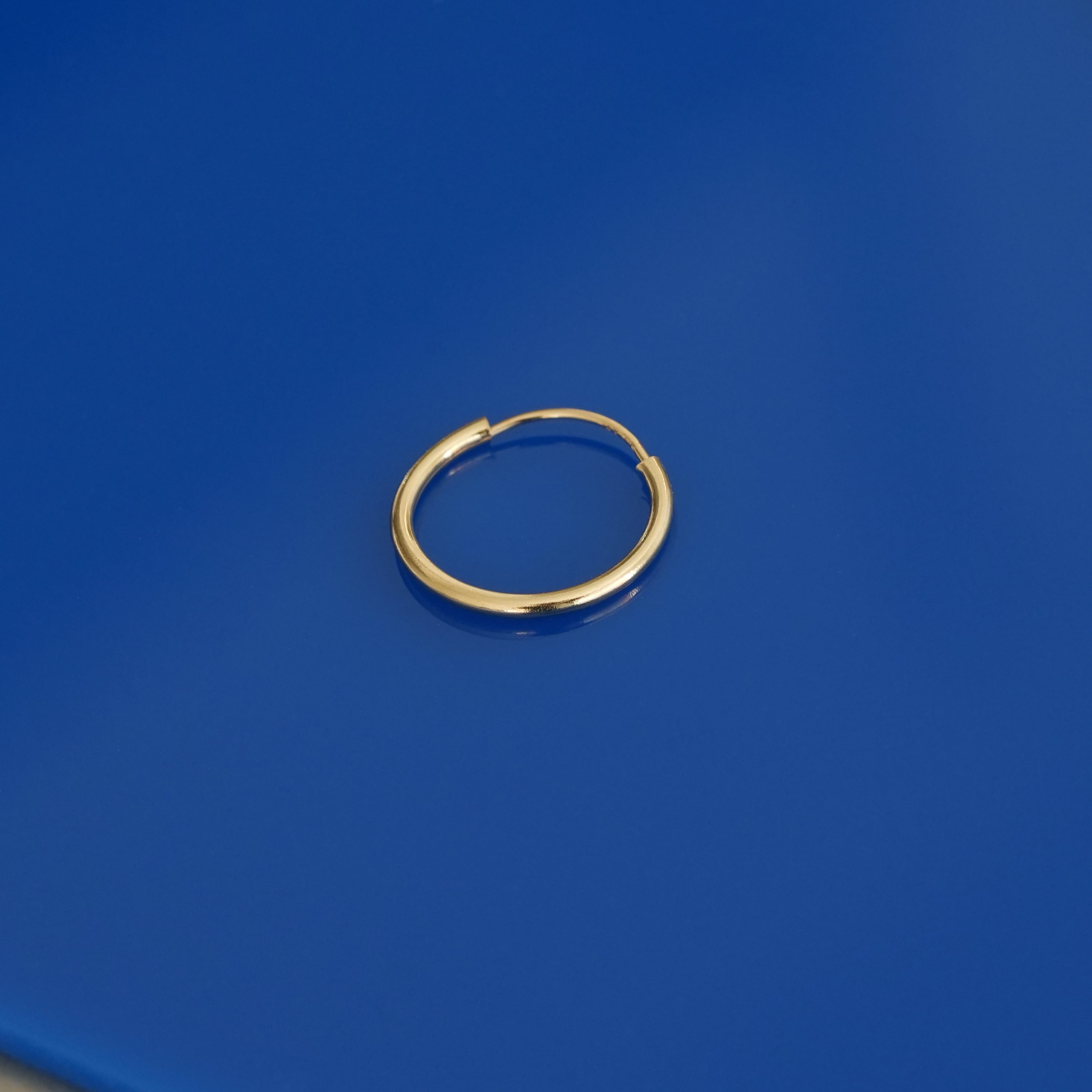 Large size : K14YG ENDLESS HOOP PIERCE