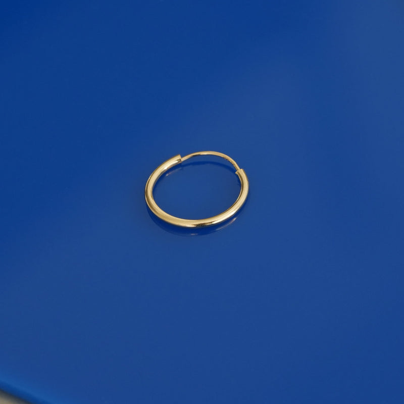 Large size: K14YG ENDLESS HOOP PIERCE