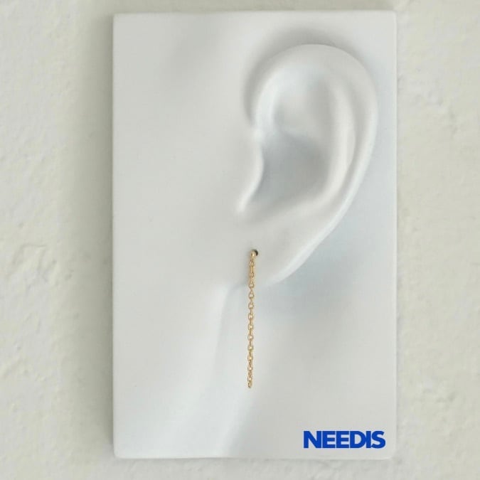 Azuki Chain Pierce K18YG (片耳用)