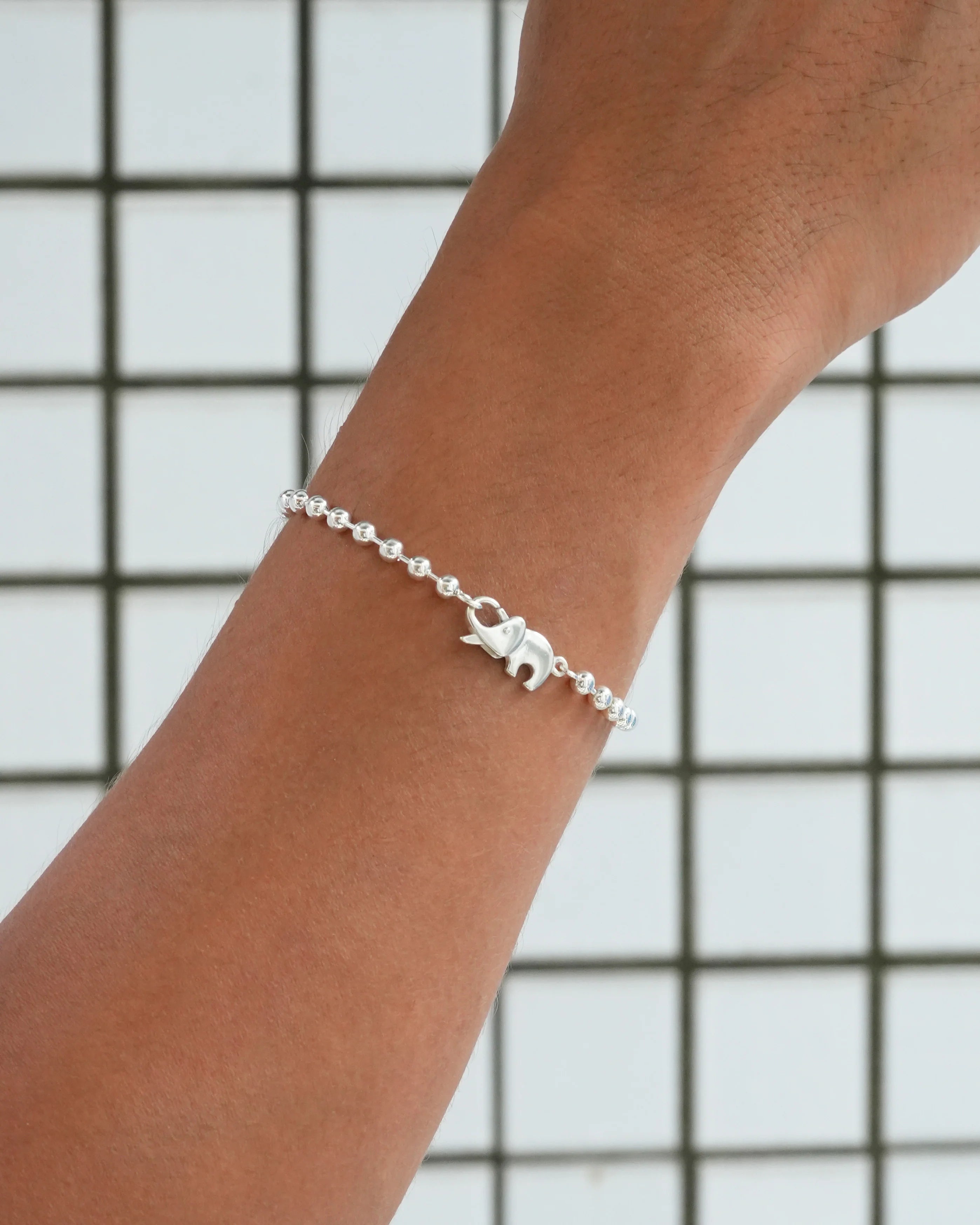 Elephant Clasp Bracelet & Necklace(Ball Chain )