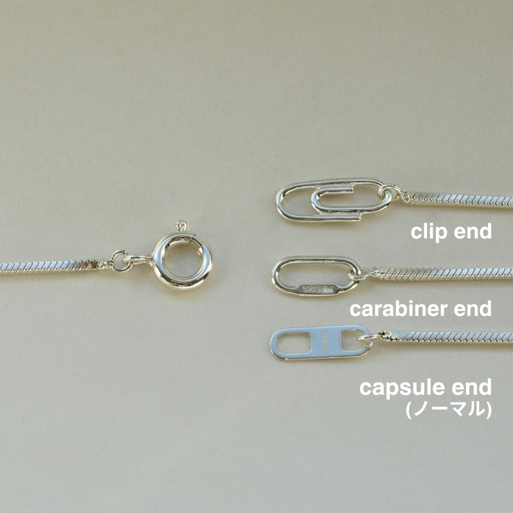 Snake Stud Chain Necklace 0.8mm ¥9,515～￥12,540