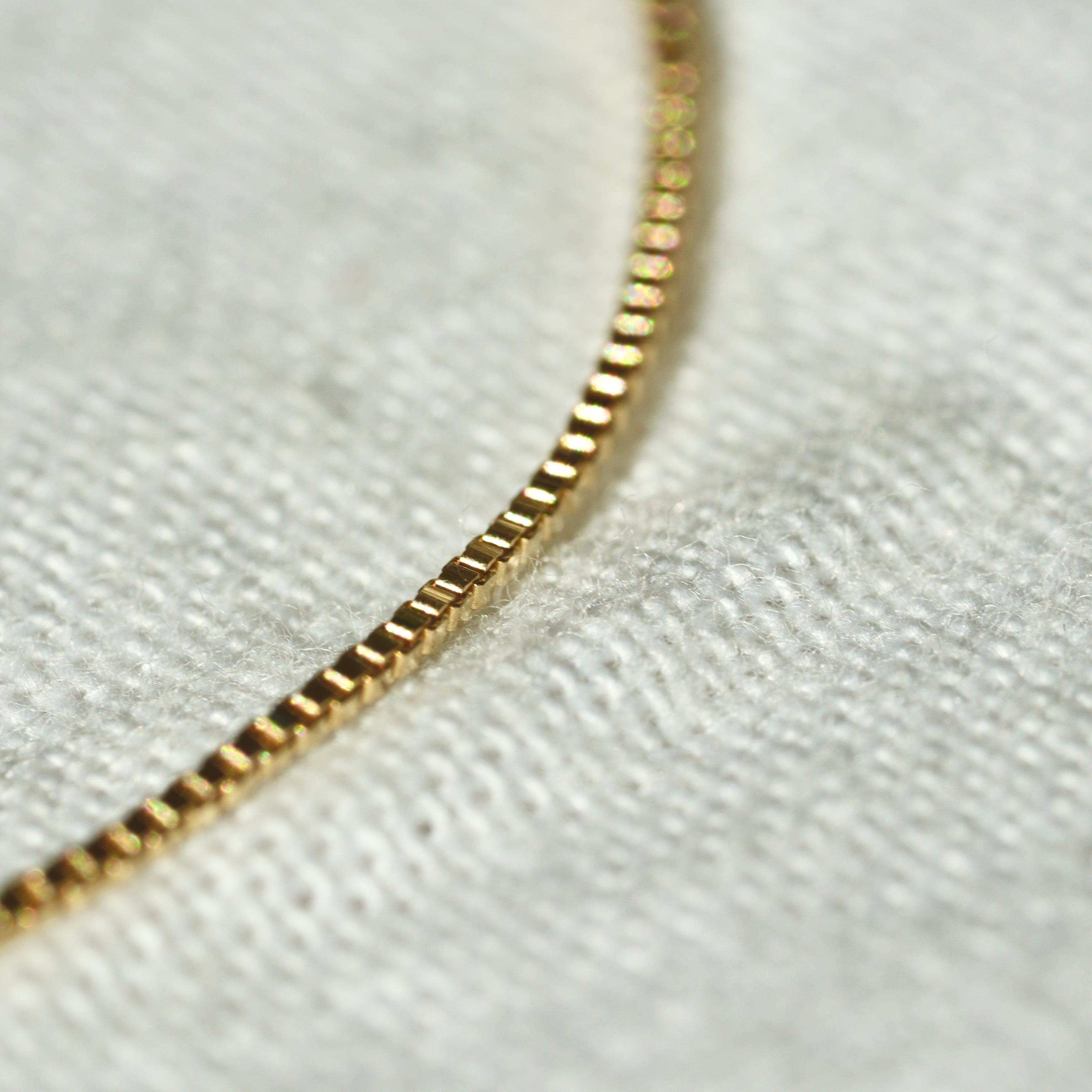 Venetian Chain Bracelet K18YG 0.8mm