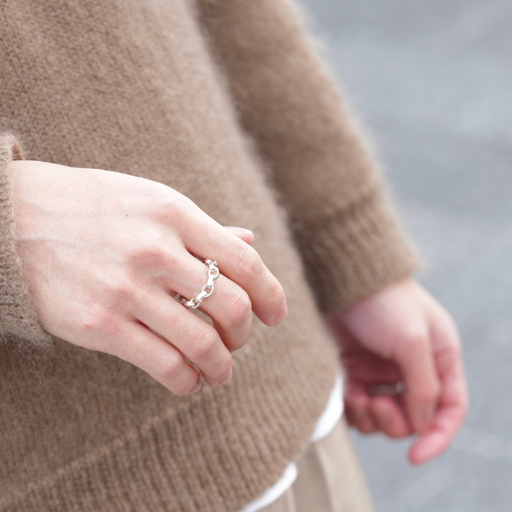 Round Flat Cut Chain Ring ¥6,160～￥7,810