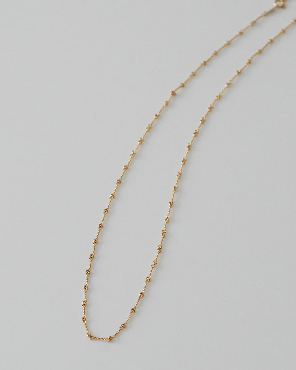 Twist Bar Chain Necklace K18YG