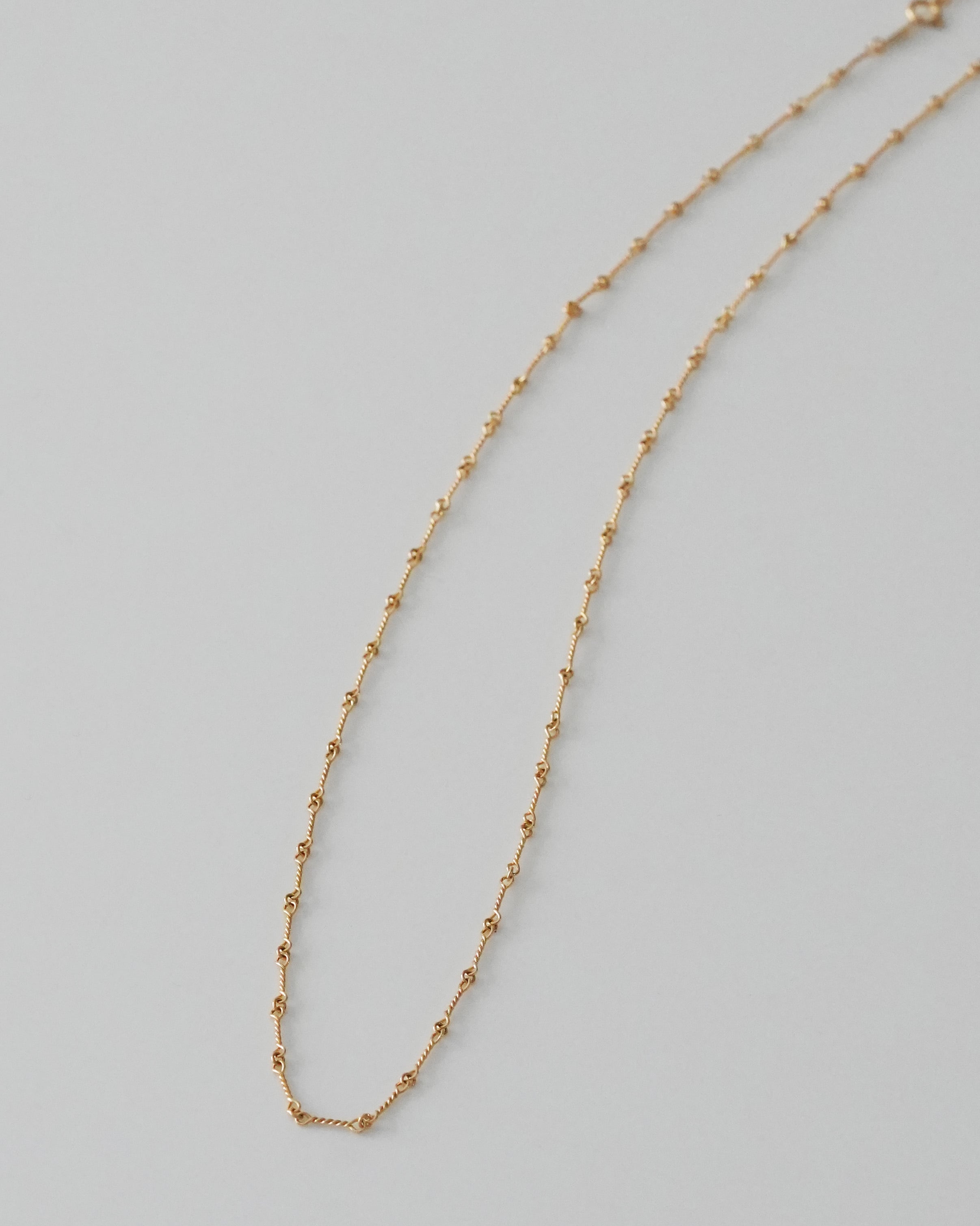 Twist Bar Chain Necklace K18YG