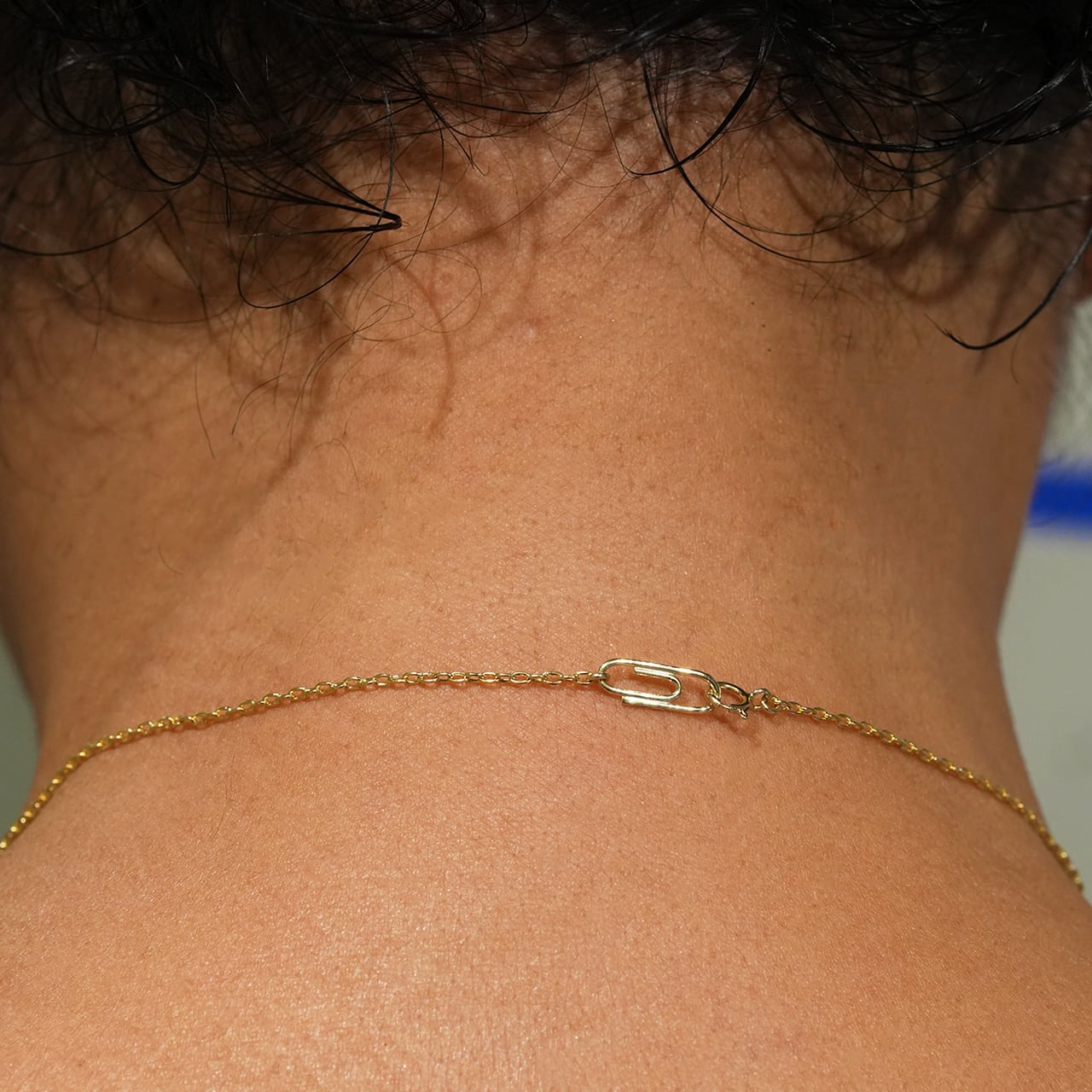 NEEDIS K14Yellow Gold Hollow Chain Necklace