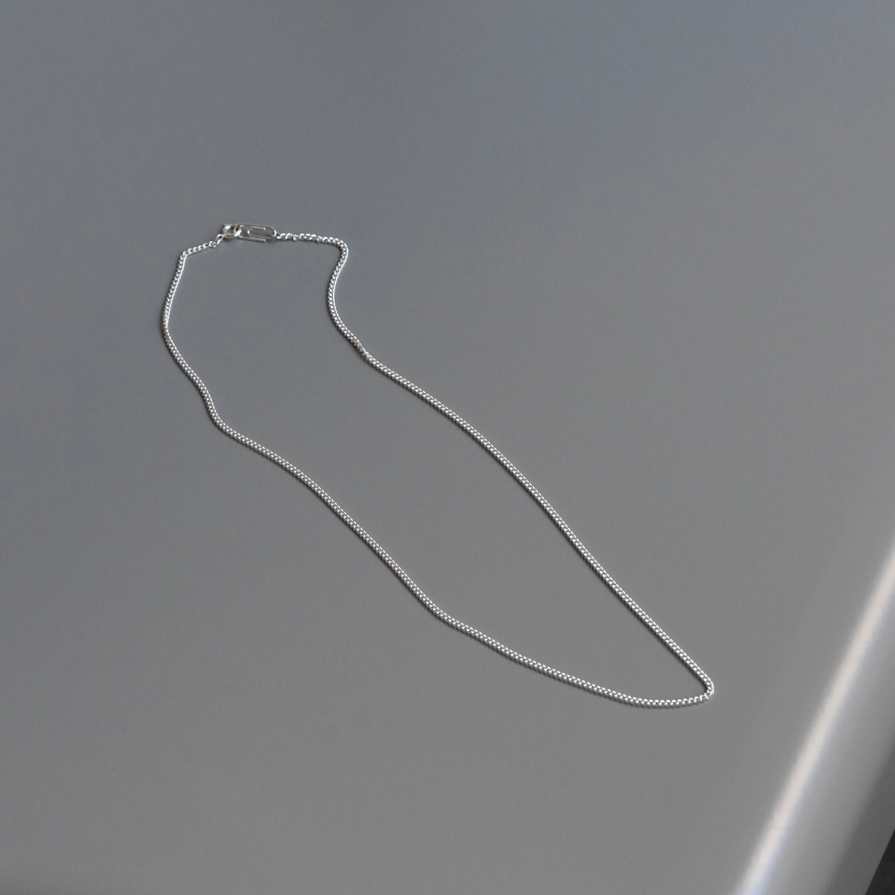 Curb Chain Necklace Silver