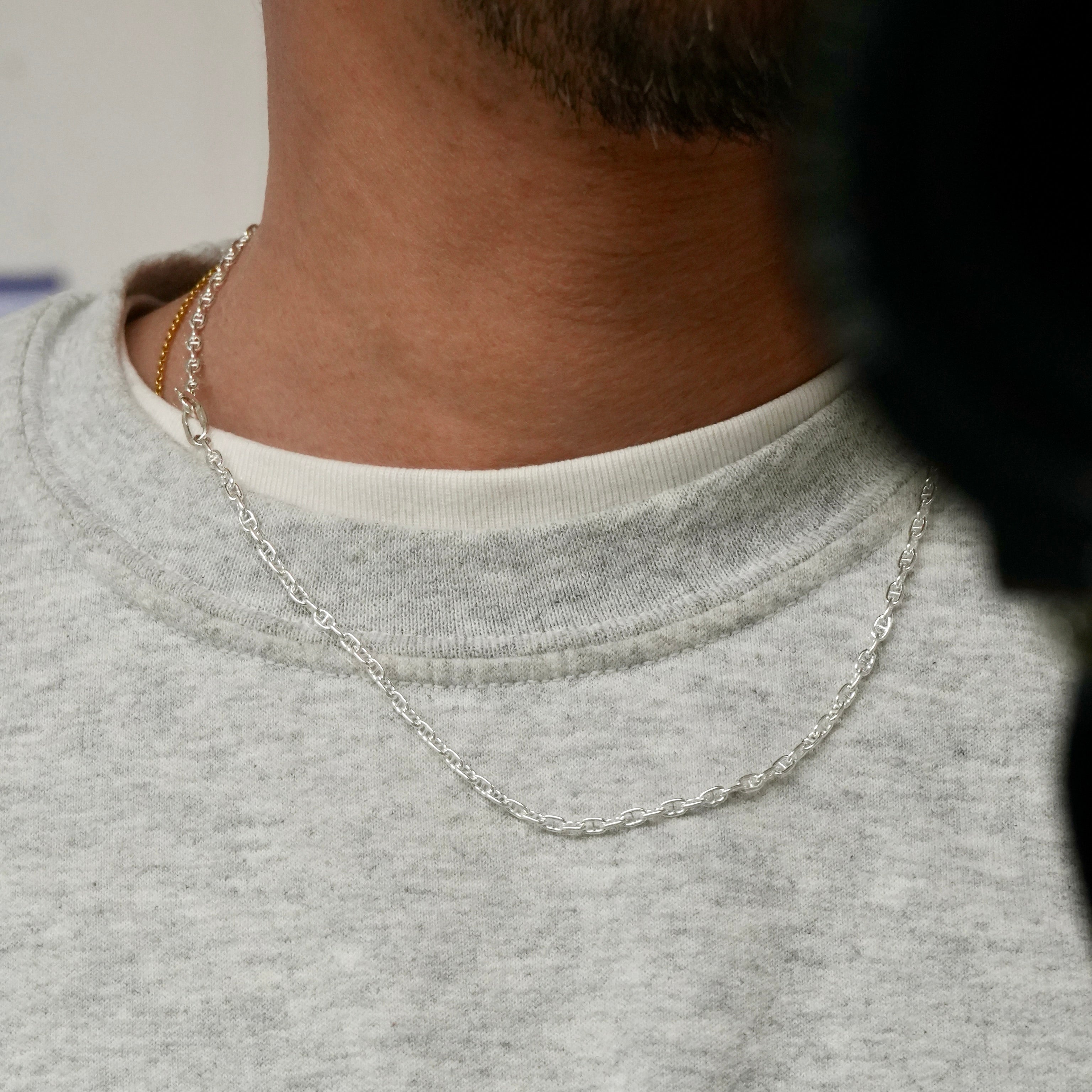 Anchor Chain Necklace Silver ￥15,576～￥19,437