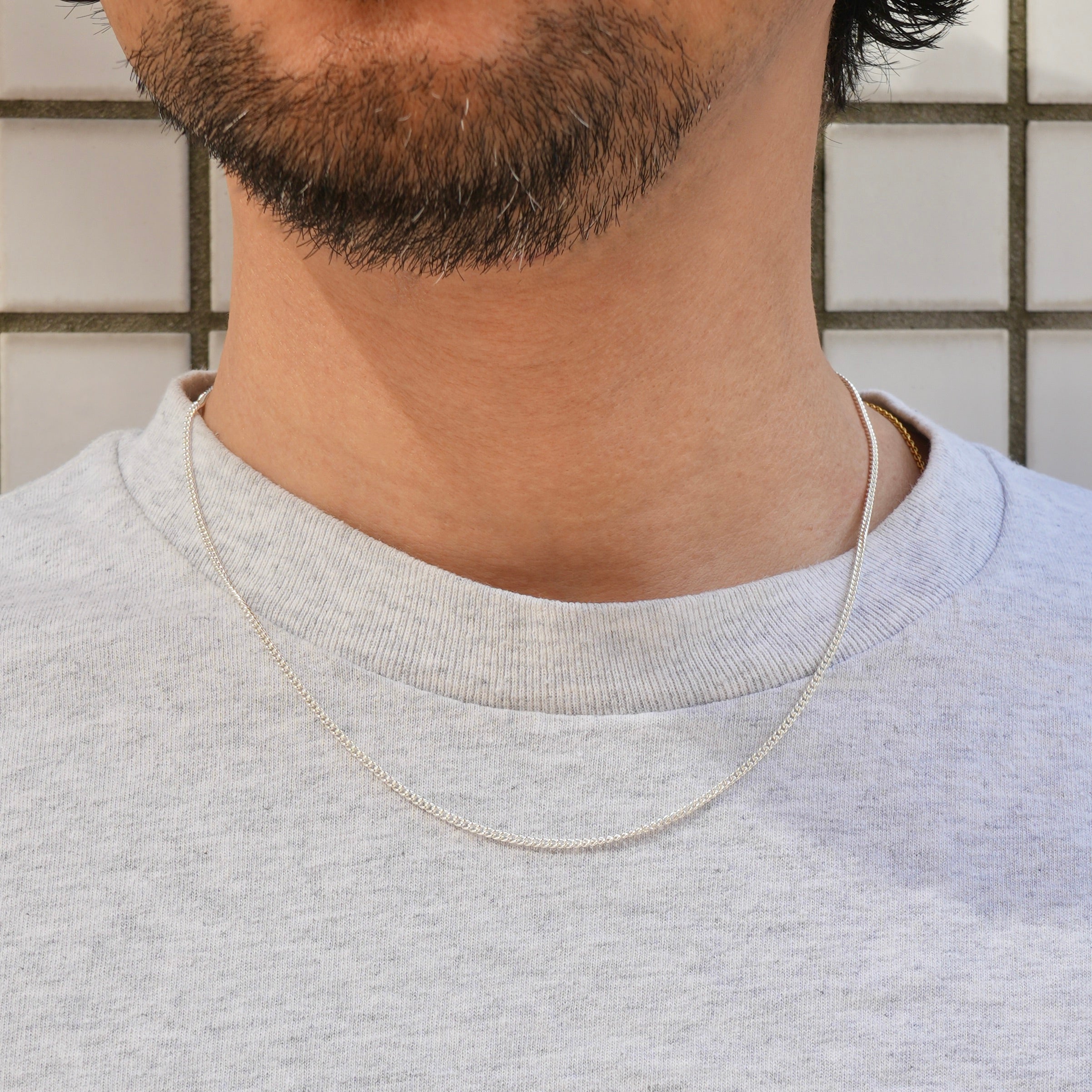 Curb Chain Necklace Silver ¥10,560～￥12,705