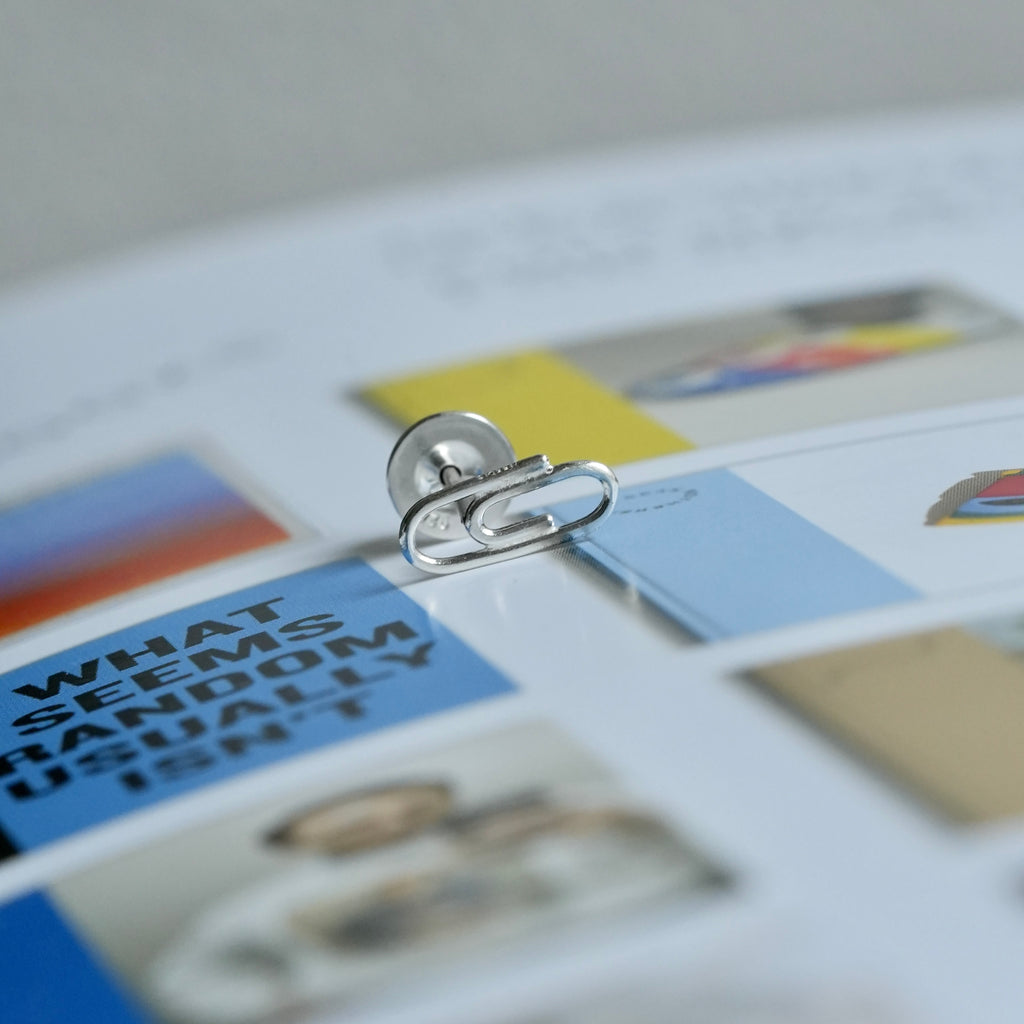 NEEDIS Original small clip end pierce Silver (片耳用)