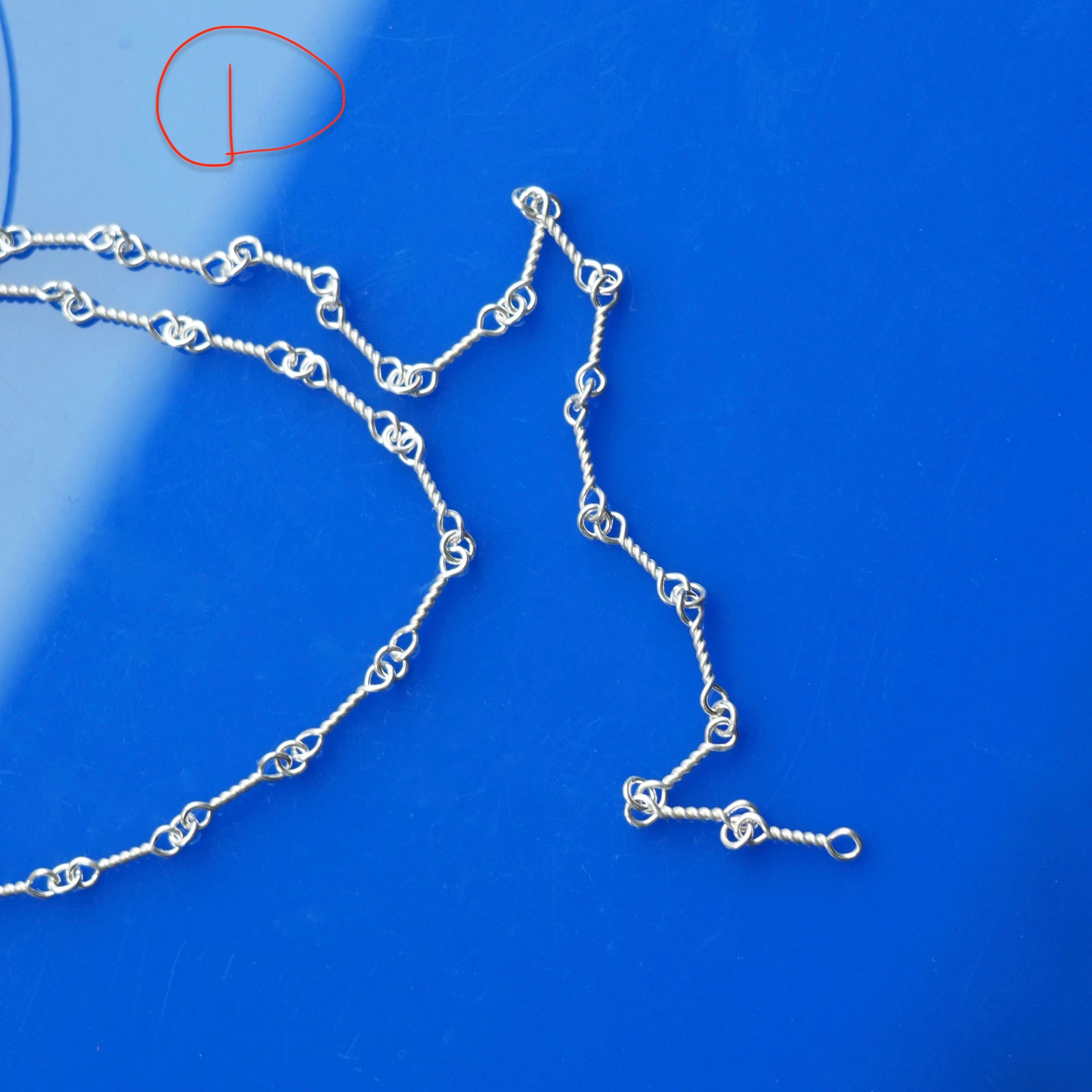 Twist Bar Chain Bracelet ＆ Necklace Silver