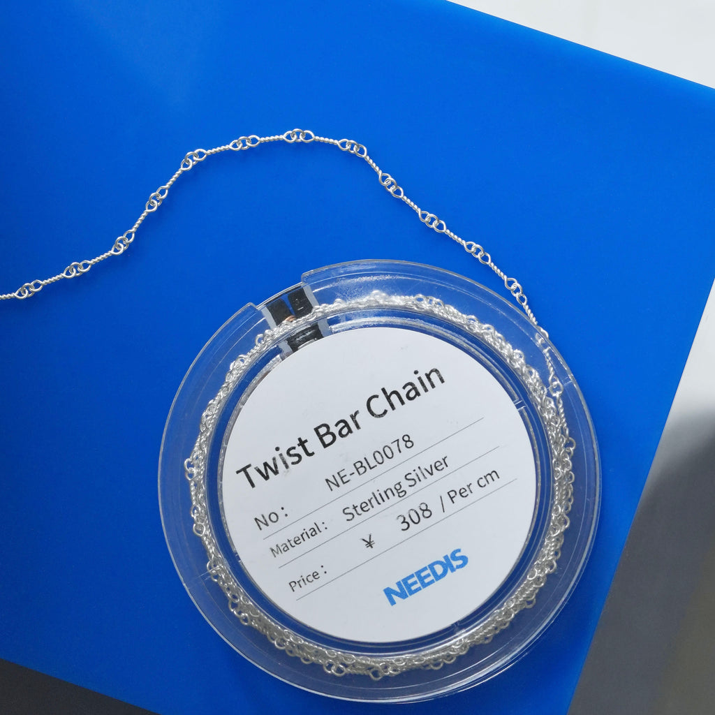 Twist Bar Chain Bracelet ＆ Necklace Silver