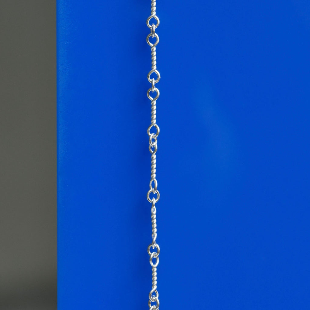 Twist Bar Chain Bracelet ＆ Necklace Silver