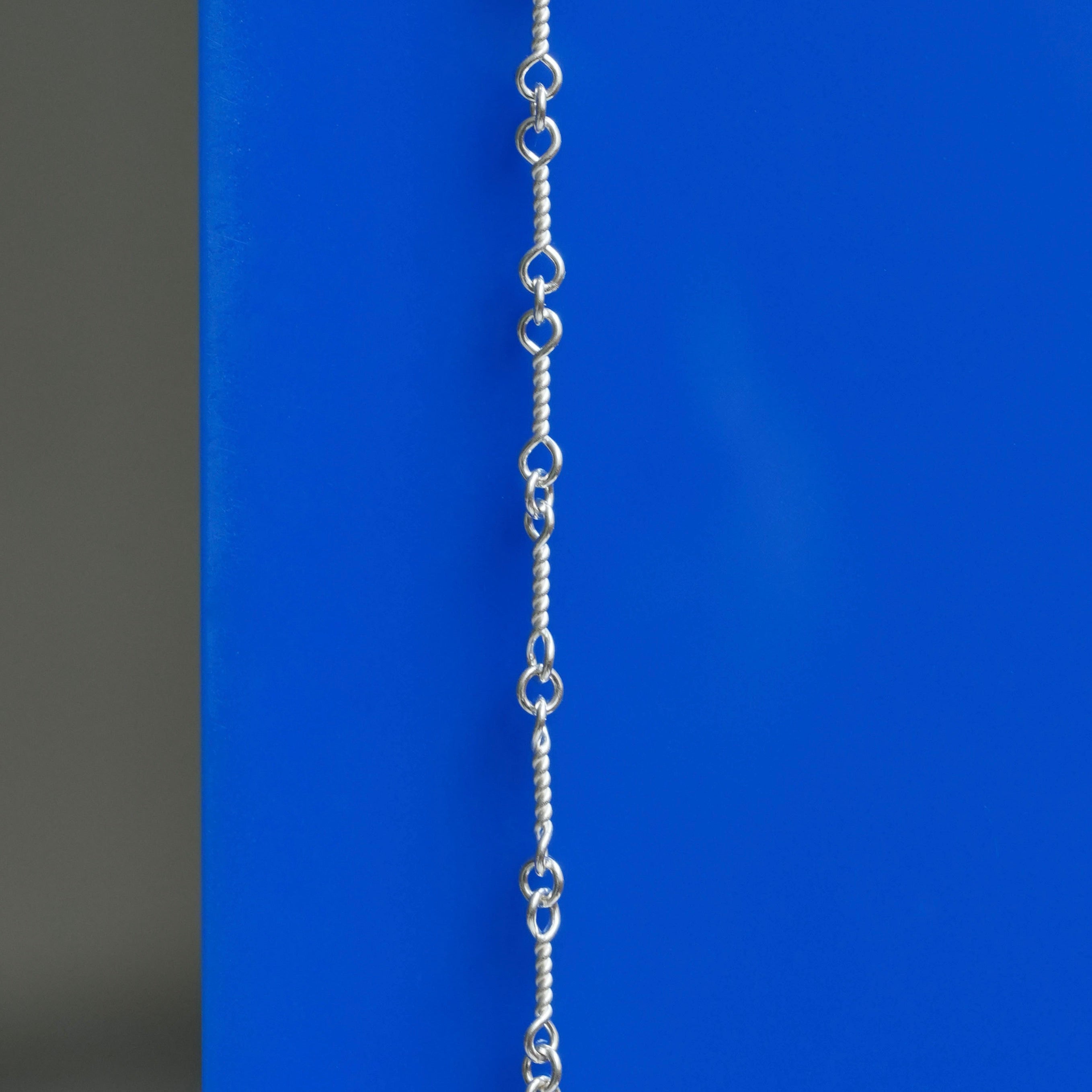 Twist Bar Chain Bracelet ＆ Necklace Silver