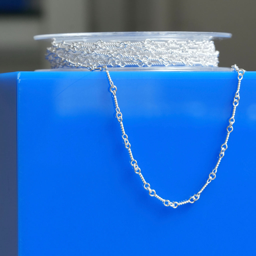 Twist Bar Chain Bracelet ＆ Necklace Silver