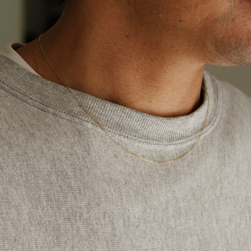 grime cut Long Cable Chain BRACELET or NECKLACE K10YG 0.30mm : ￥14,327- ～ ￥33,632-