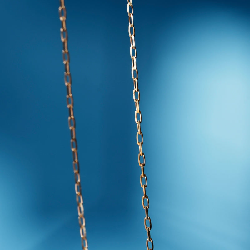grime cut Long Cable Chain BRACELET or NECKLACE K10YG 0.30mm ¥16,473 ~ ¥40,068