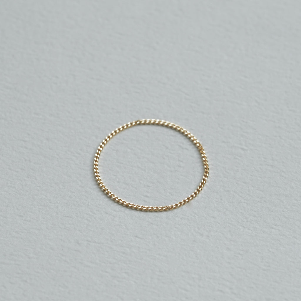 Planer Chain Ring　K18YG 0.25 ¥8,745～￥11,770