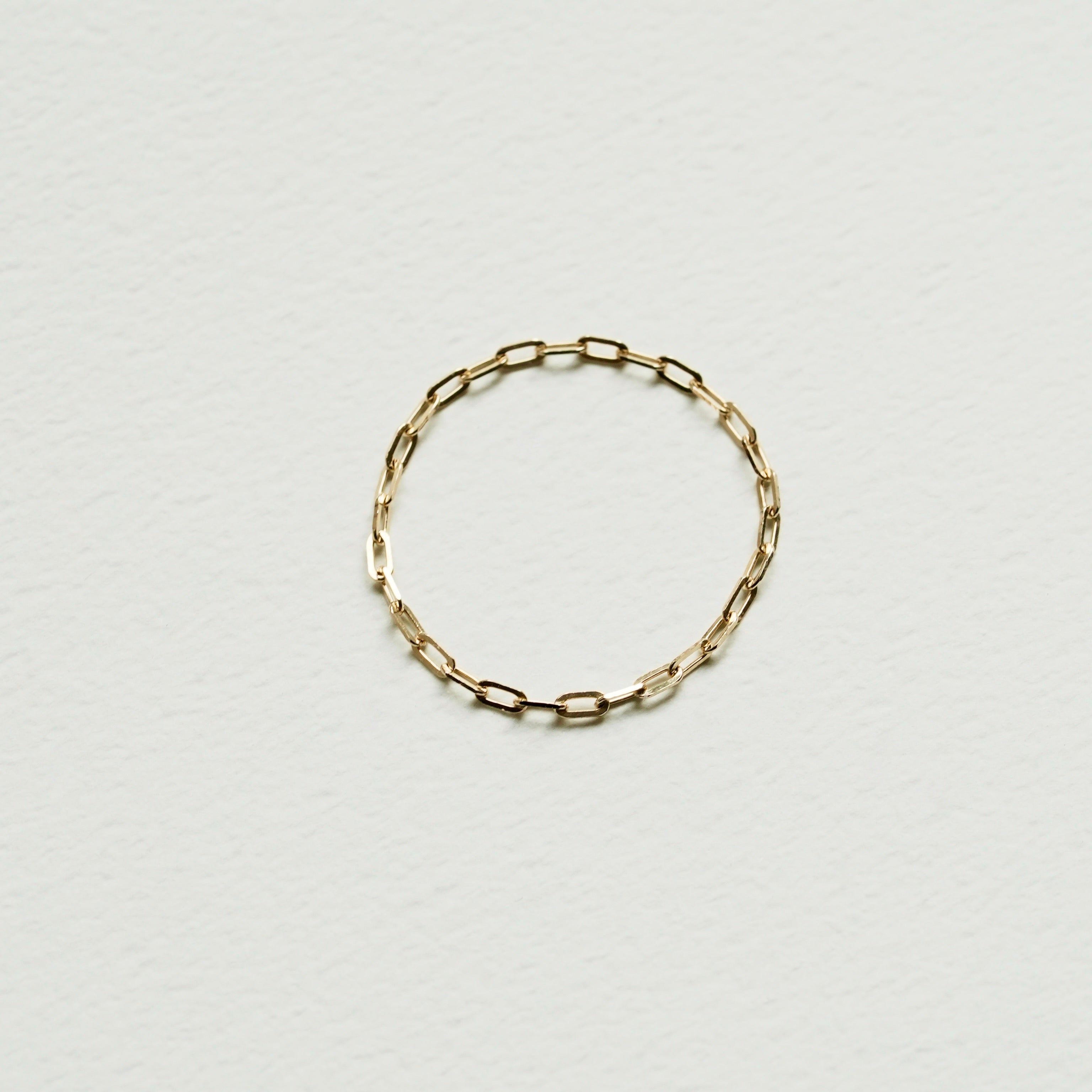 Flat Oval Chain Ring　K10YG ¥7,755～￥10,725