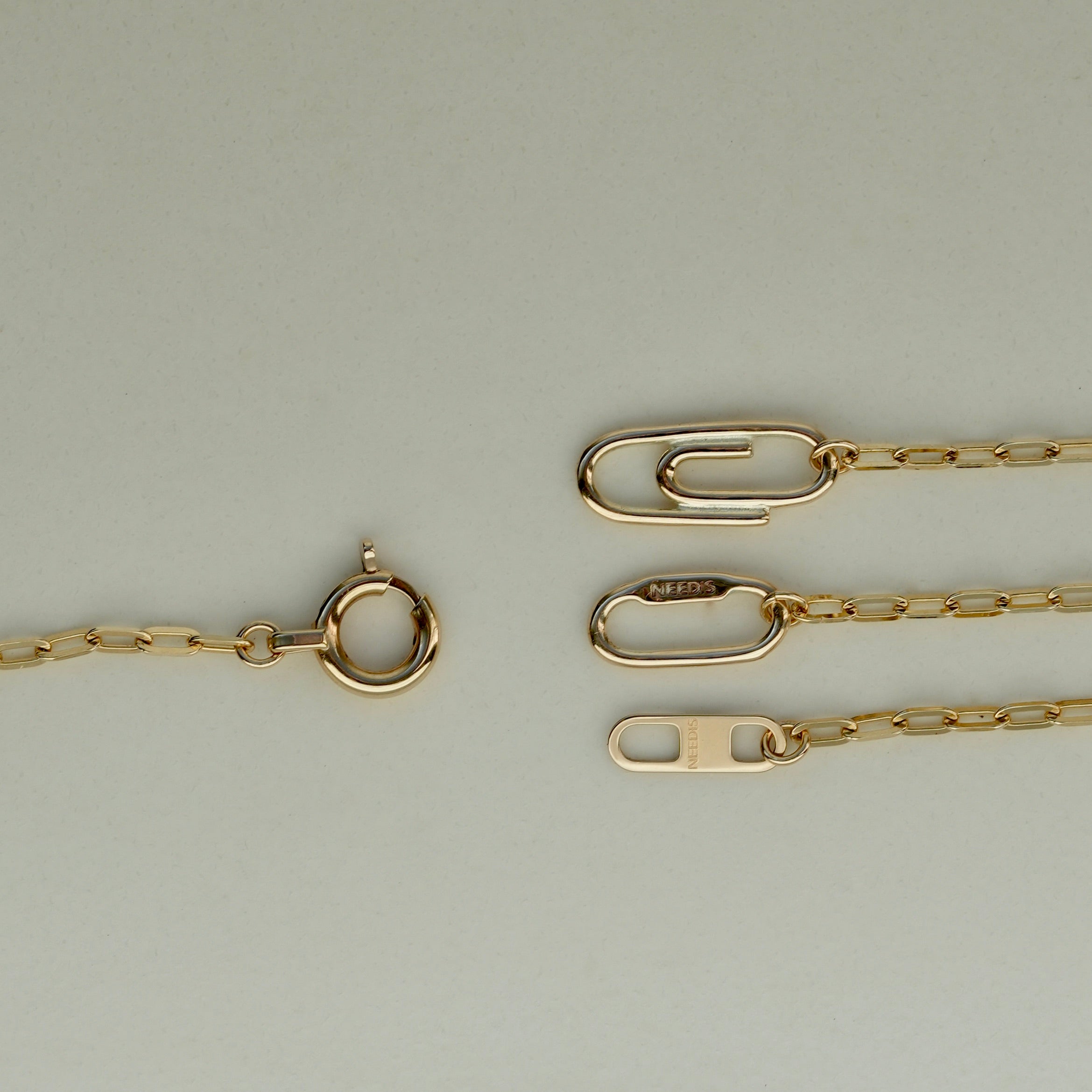 Flat Oval Chain Bracelet K10YG ¥21,505～￥31,735
