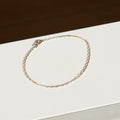 Flat Oval Chain Bracelet K10YG ¥23,760  ~ ¥35,200