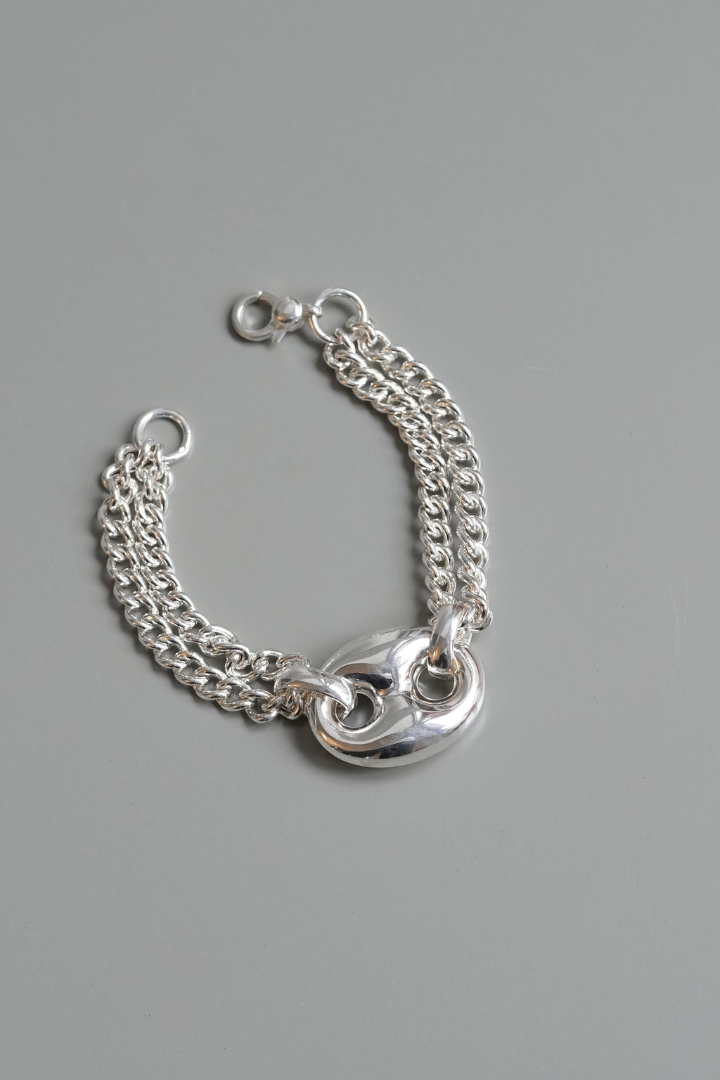 Big Puffed Curb Chain Bracelet