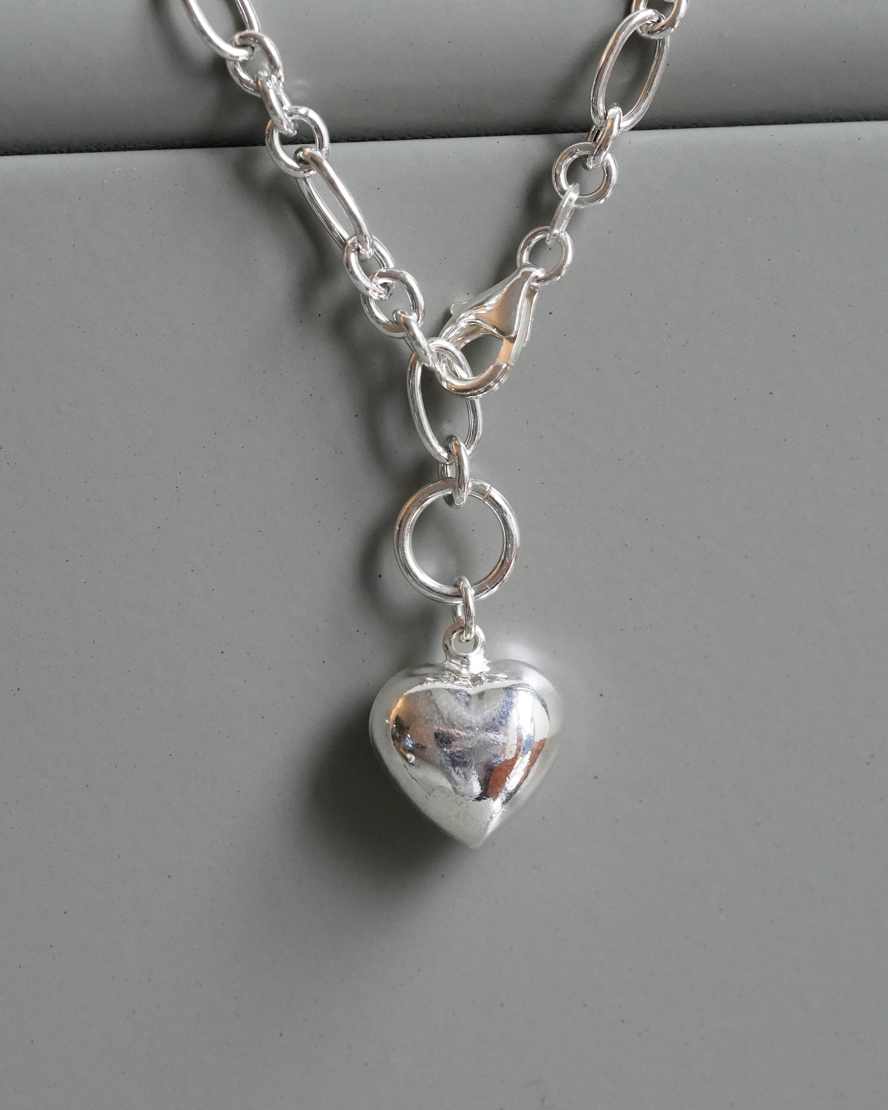 Drop Puffed Heart Bracelet