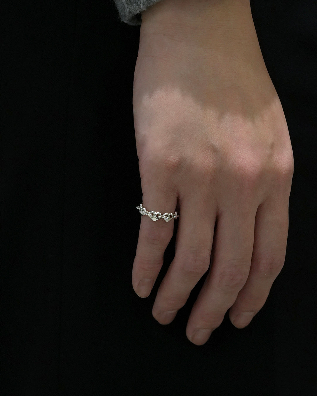 Puffed Heart Chain Ring  ¥5,885 ~ ¥9,845