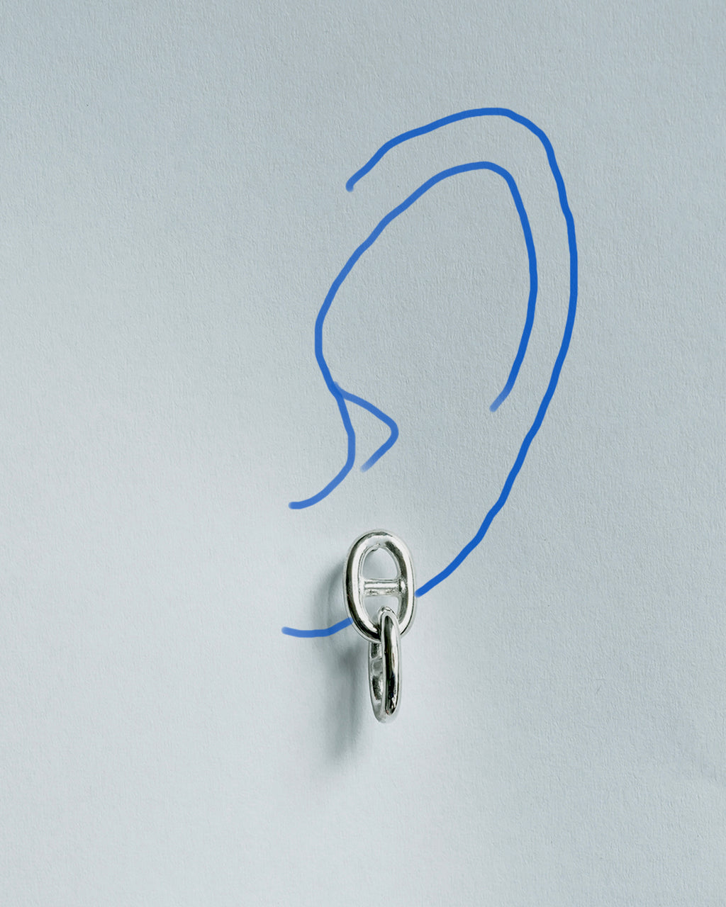 2Link Anchor Chain Pierce 6.8mm (片耳用)