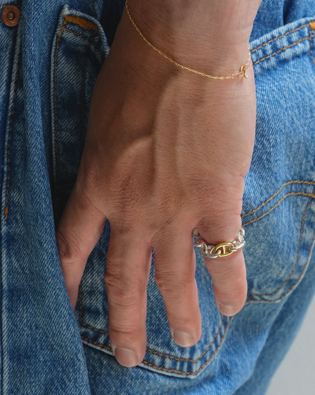 Anchor Chain 6.8mm Gold Chain Custom Parts (お持ち込み・追加用パーツ販売）