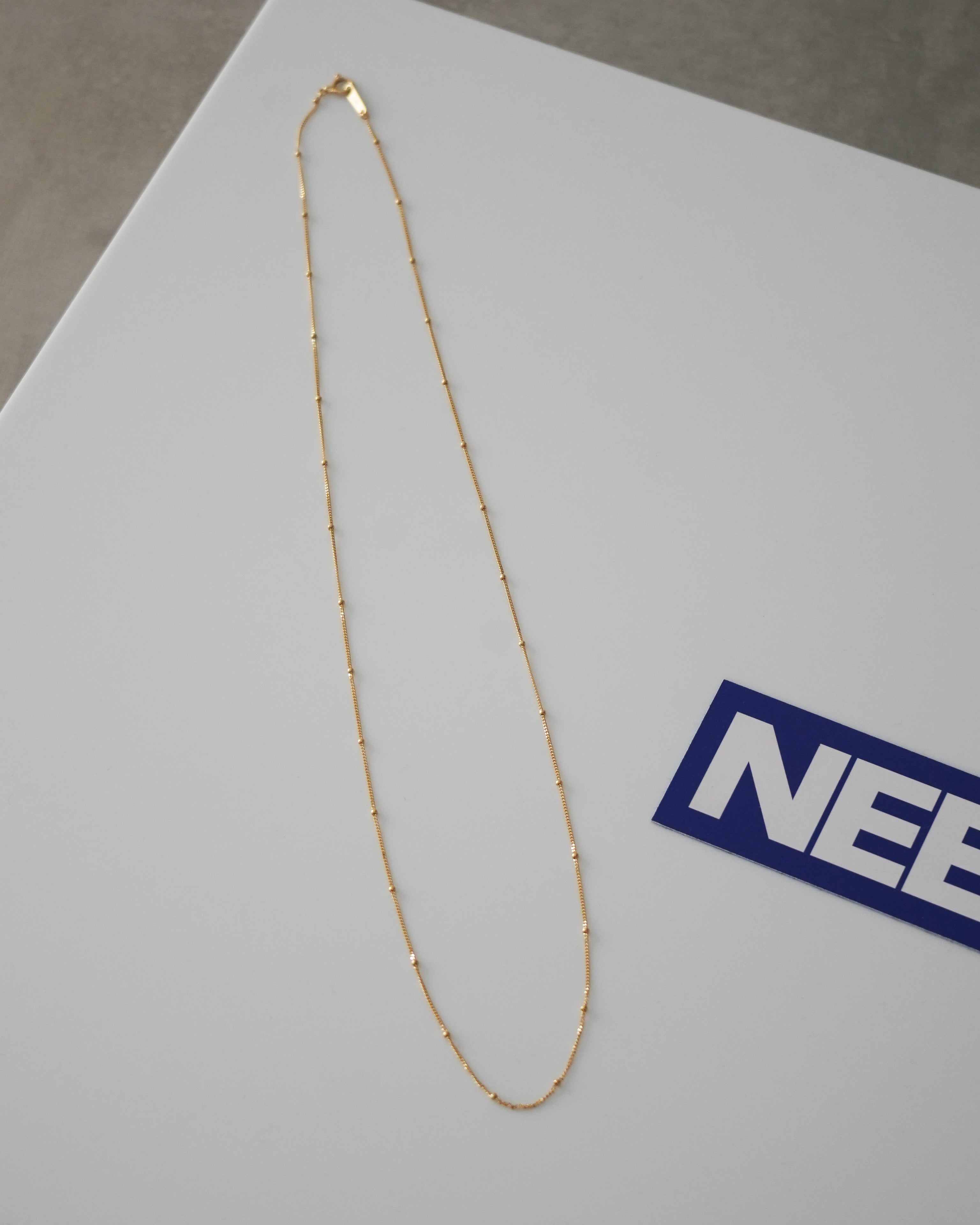 Skip Stud Necklace K18Yellow Gold – NEEDIS | ニーディーズ