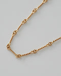 Twist Bar Chain Necklace K18YG