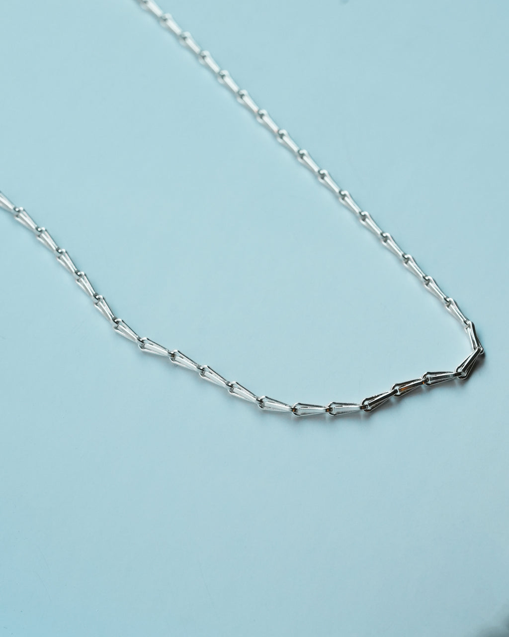 Triangle Frame Chain Necklace Silver