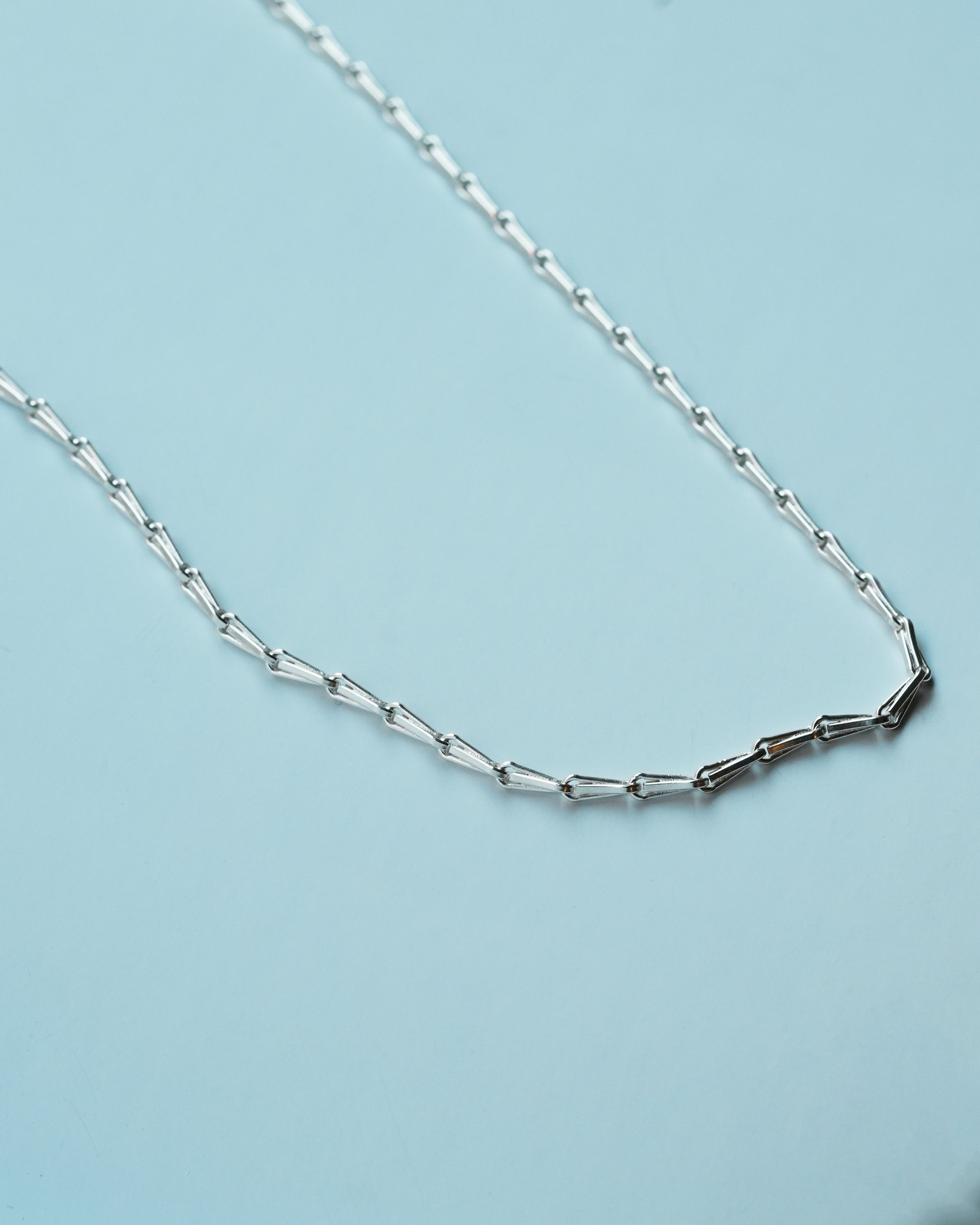 Triangle Frame Chain Necklace Silver