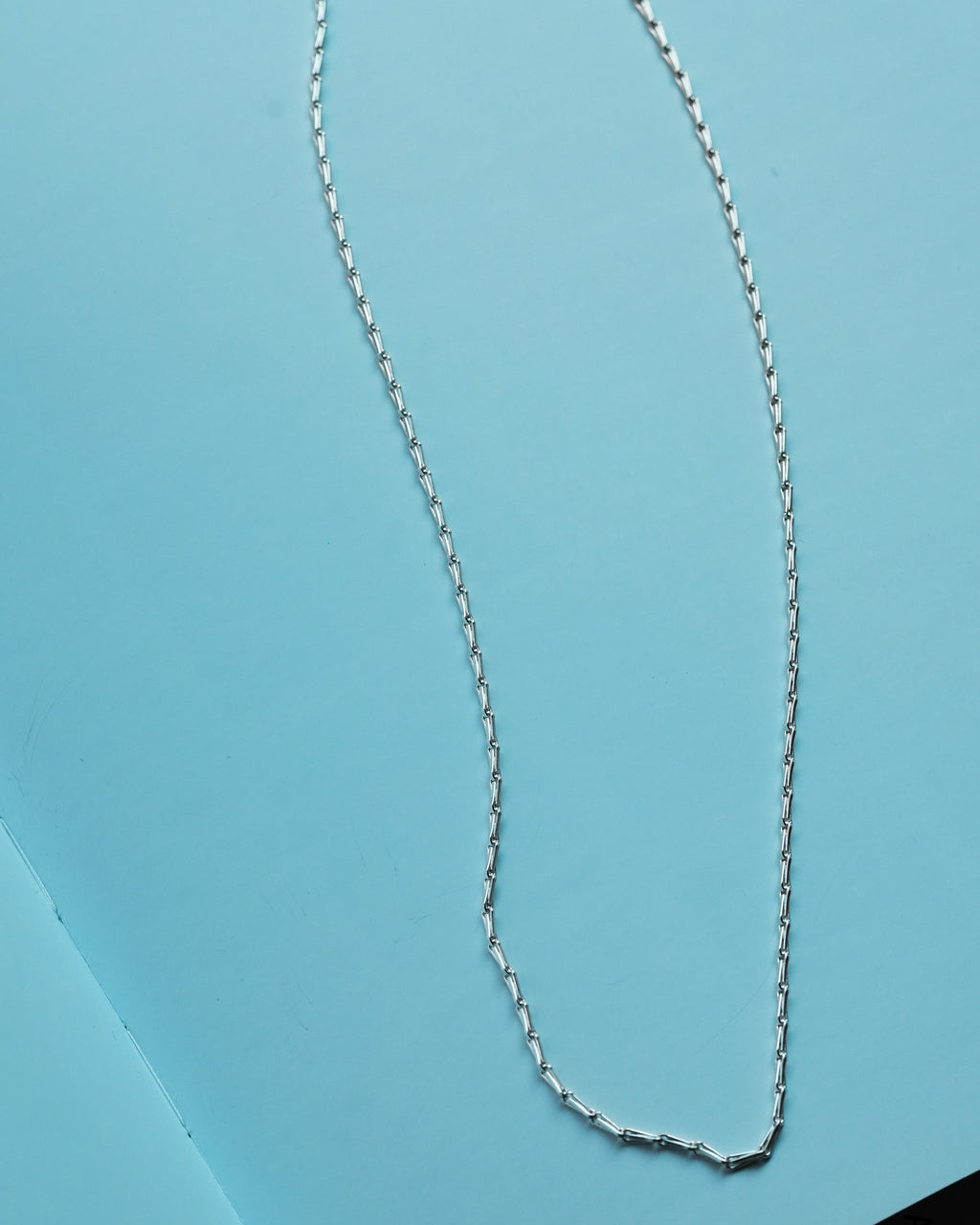 Triangle Frame Chain Necklace Silver