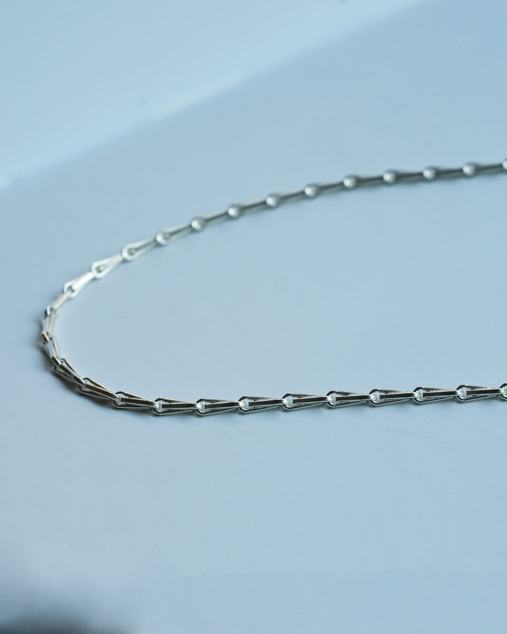 Triangle Frame Chain Necklace Silver