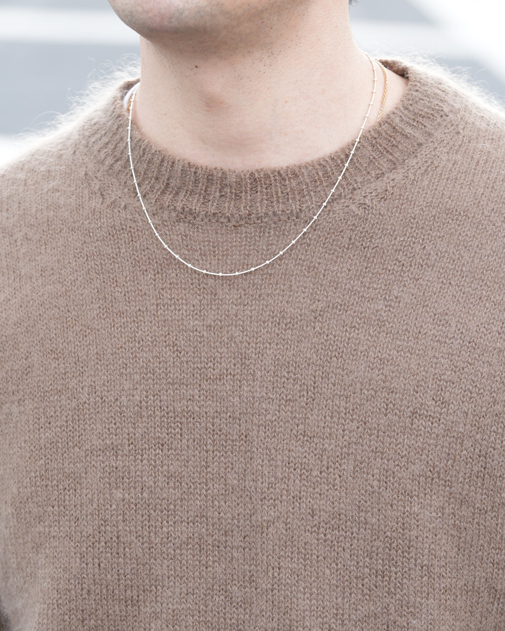 Snake Stud Chain Necklace 0.8mm ¥9,515～￥12,540