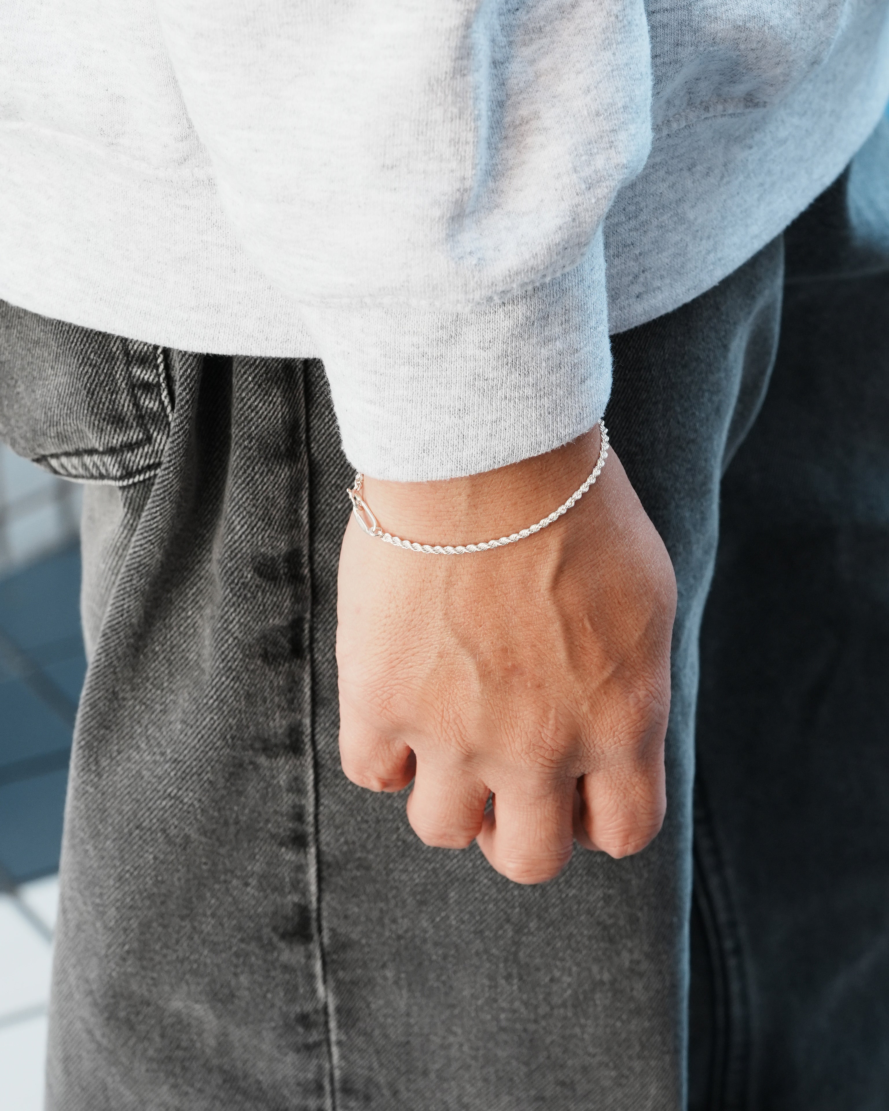 French Rope Chain Bracelet 2.1mm ¥16,610〜¥21,890 | NEEDIS