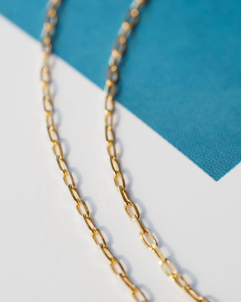 grime cut Long Cable Chain BRACELET or NECKLACE K18YG 0.30mm ¥32,395 ~ ¥88,165