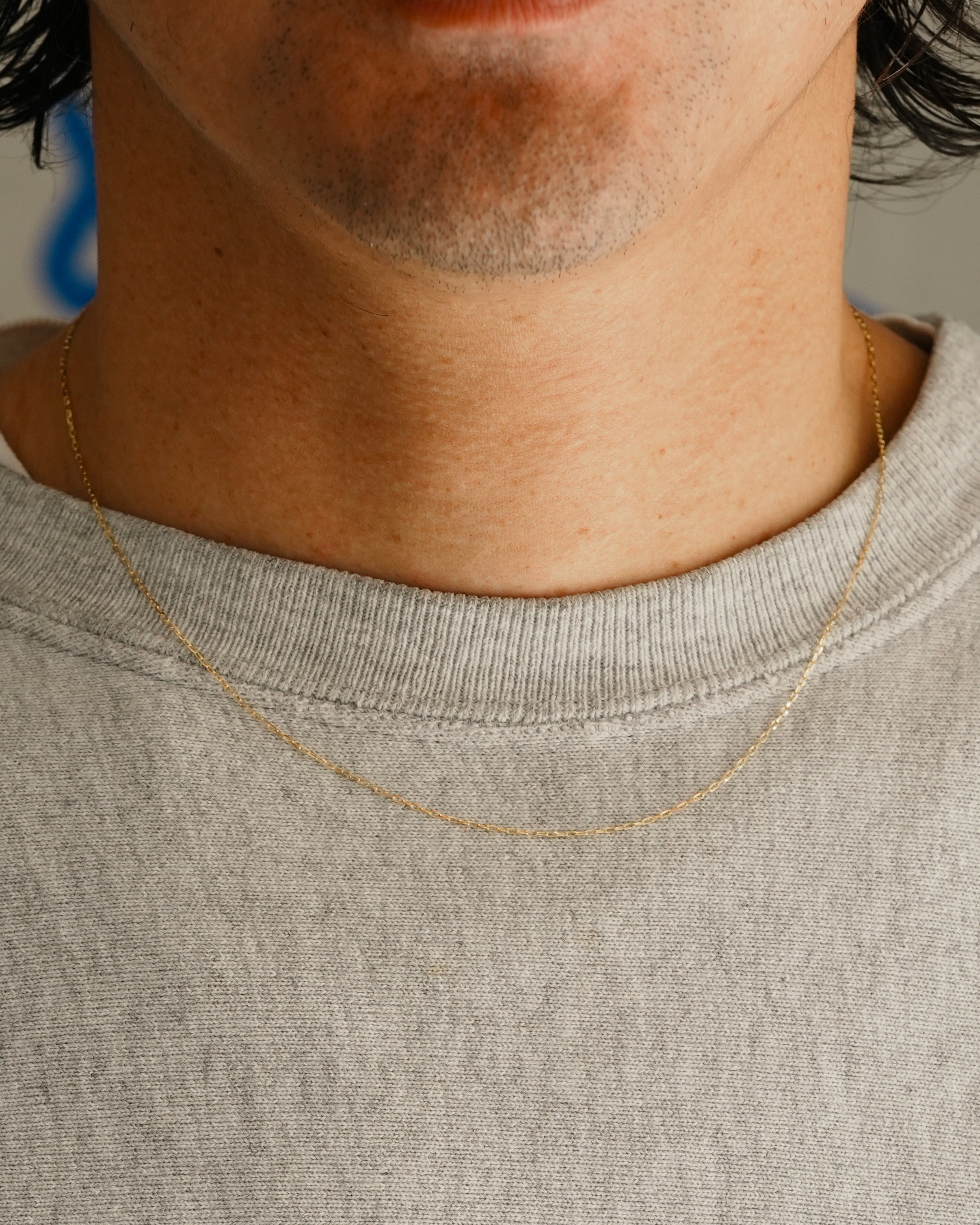 grime cut Long Cable Chain BRACELETt or NECKLACE K18YG 0.30mm : ¥27,483 〜 ¥72,528-